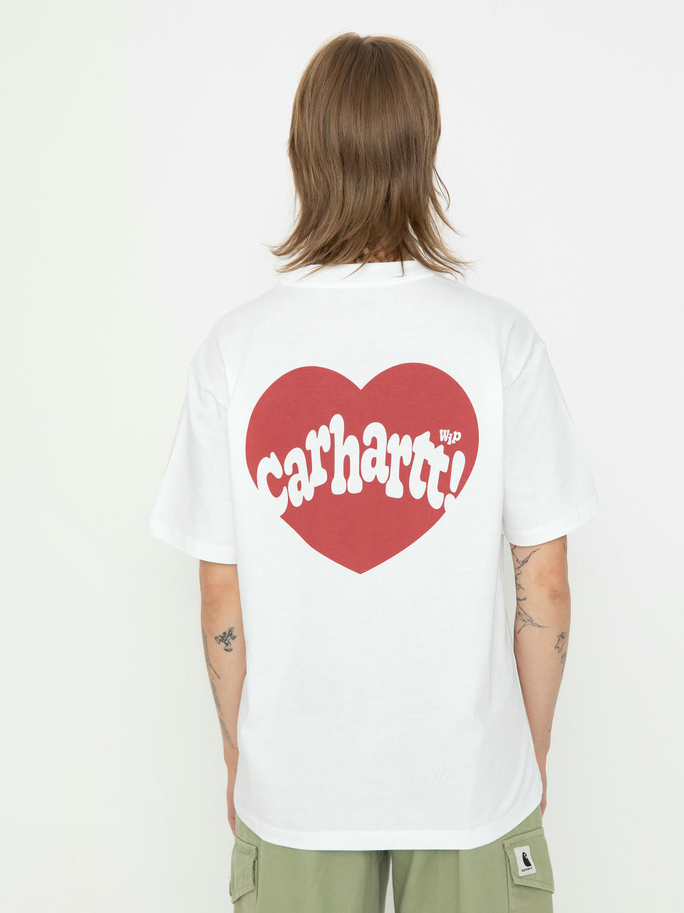 T-shirt Carhartt WIP Amour Wmn (white/tuscany)