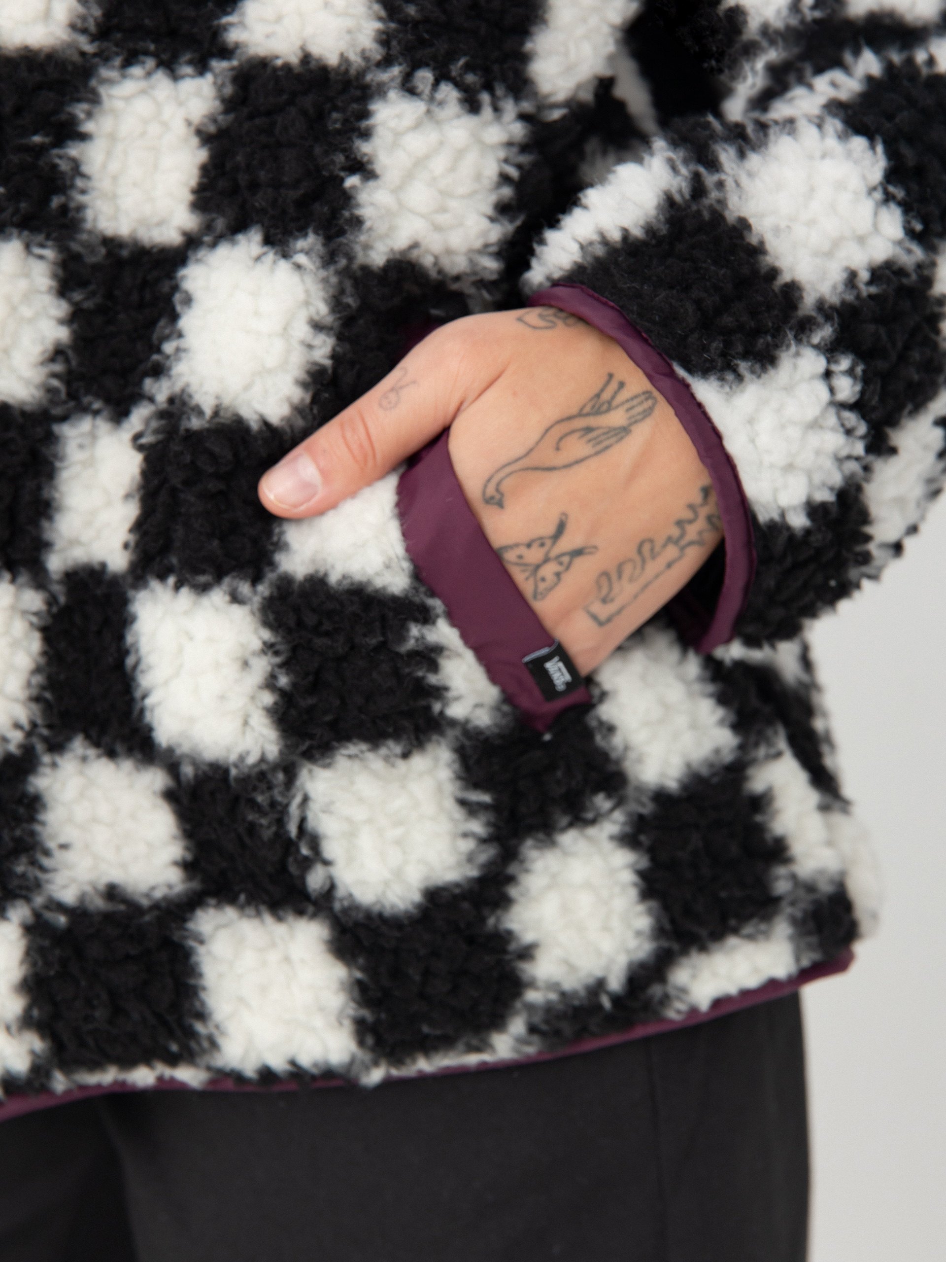 Kurtka Vans Dreaming Sherpa Wmn (checkerboard)