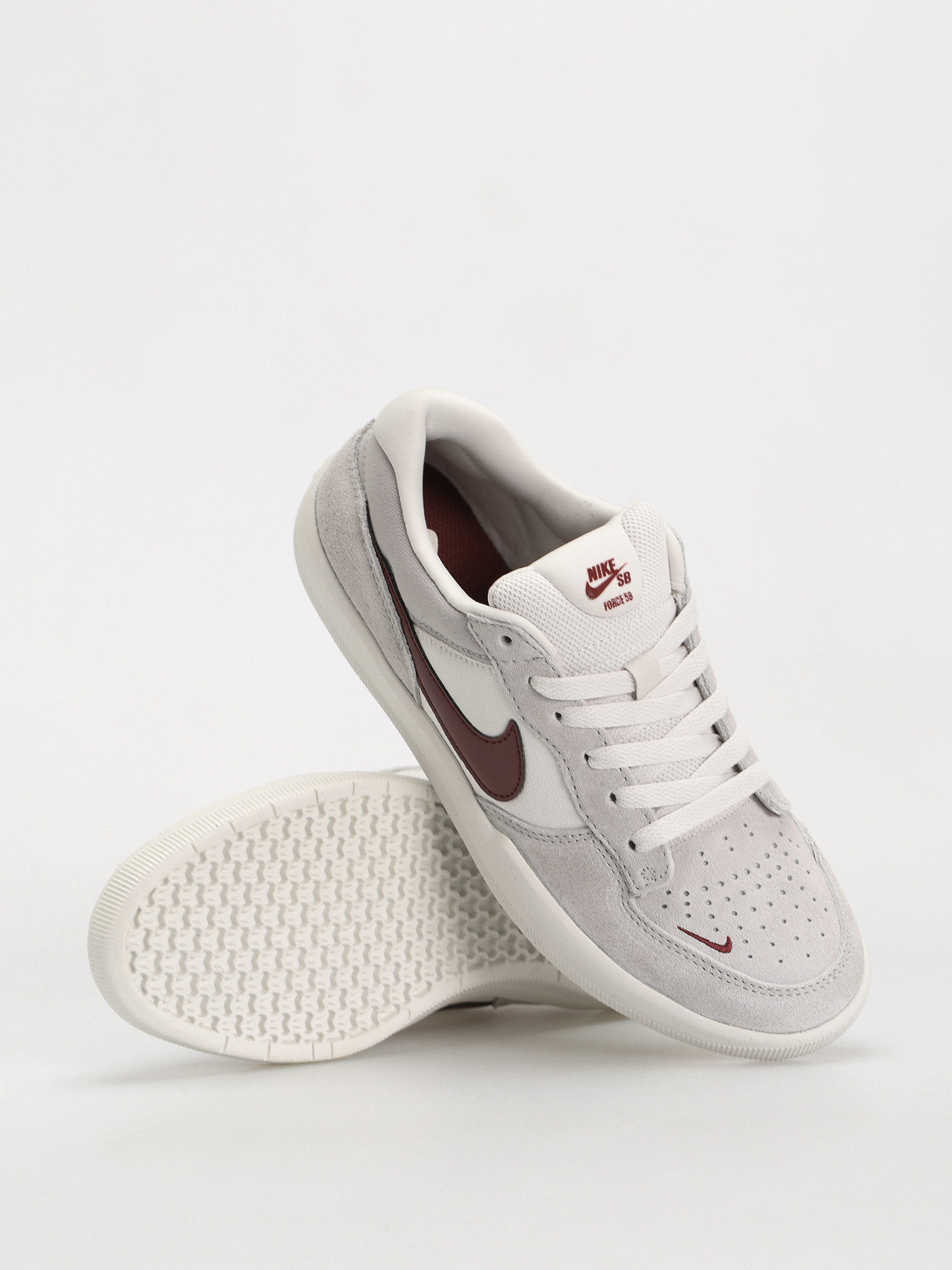 Buty Nike SB Force 58 (platinum tint/dark team red wolf grey)