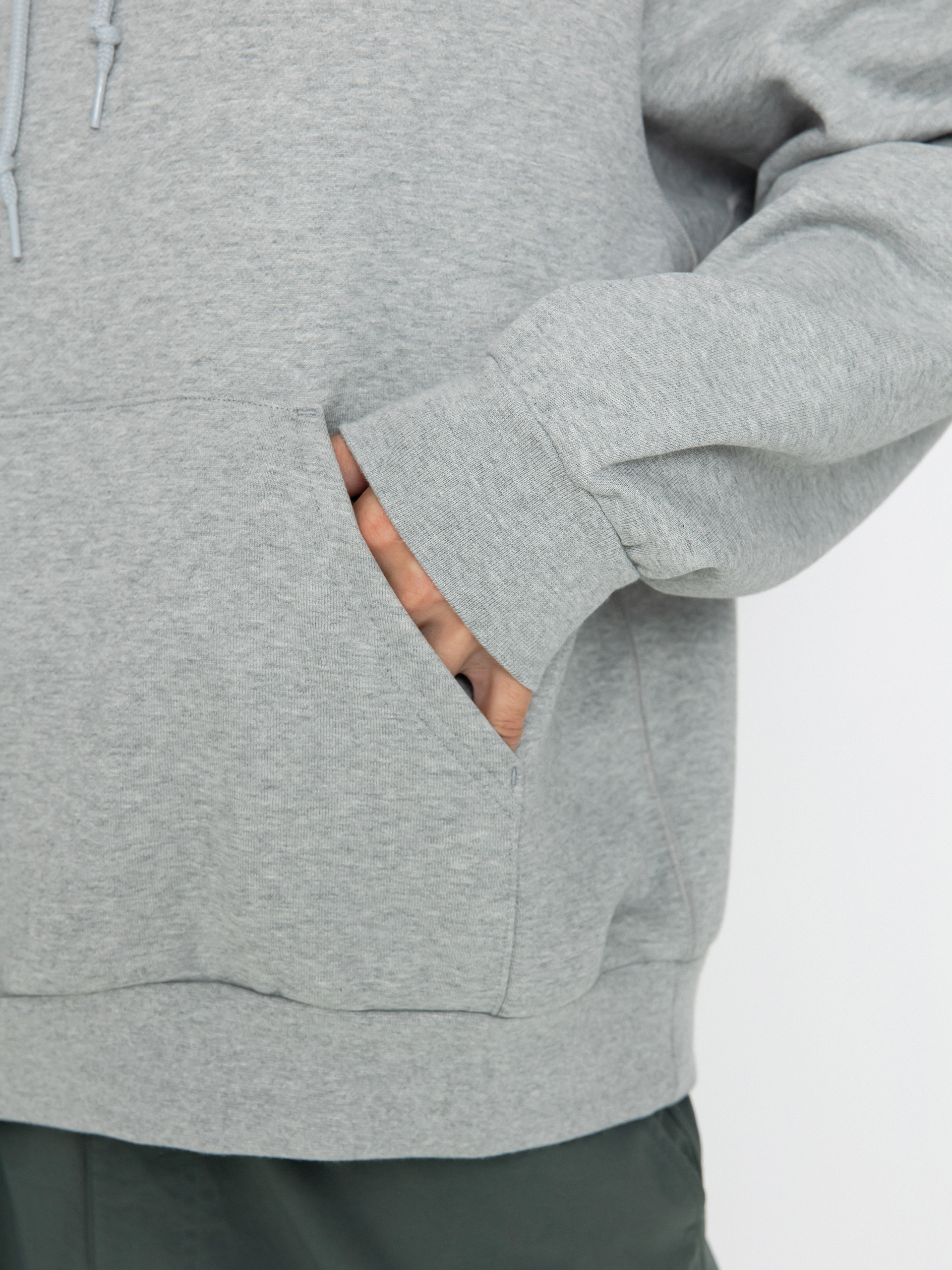 Bluza z kapturem Nike SB Essential Logo HD (dk grey heather/white)