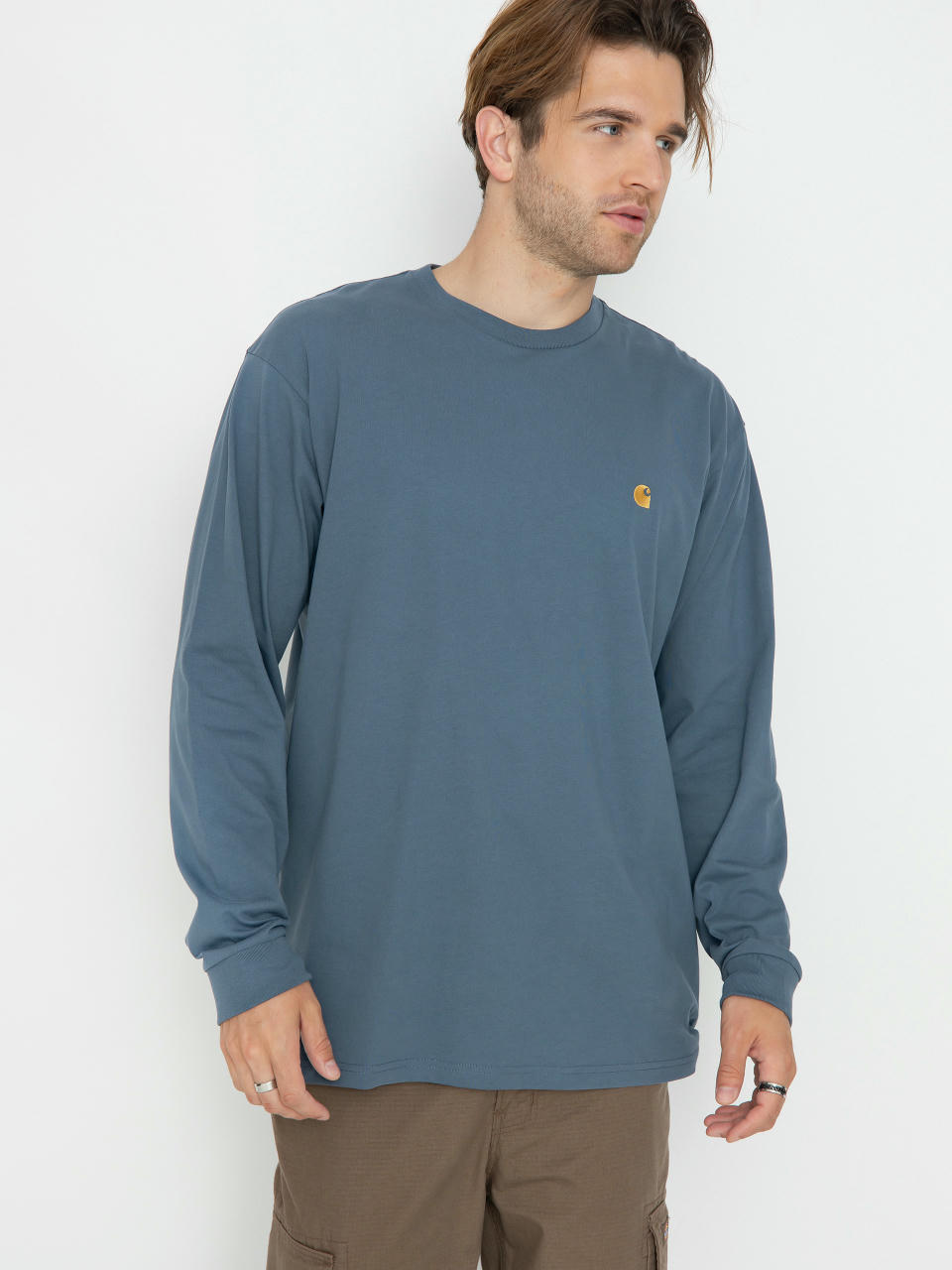 Longsleeve Carhartt WIP Chase (positano/gold)