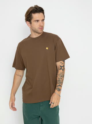 T-shirt Carhartt WIP Chase (chocolate/gold)