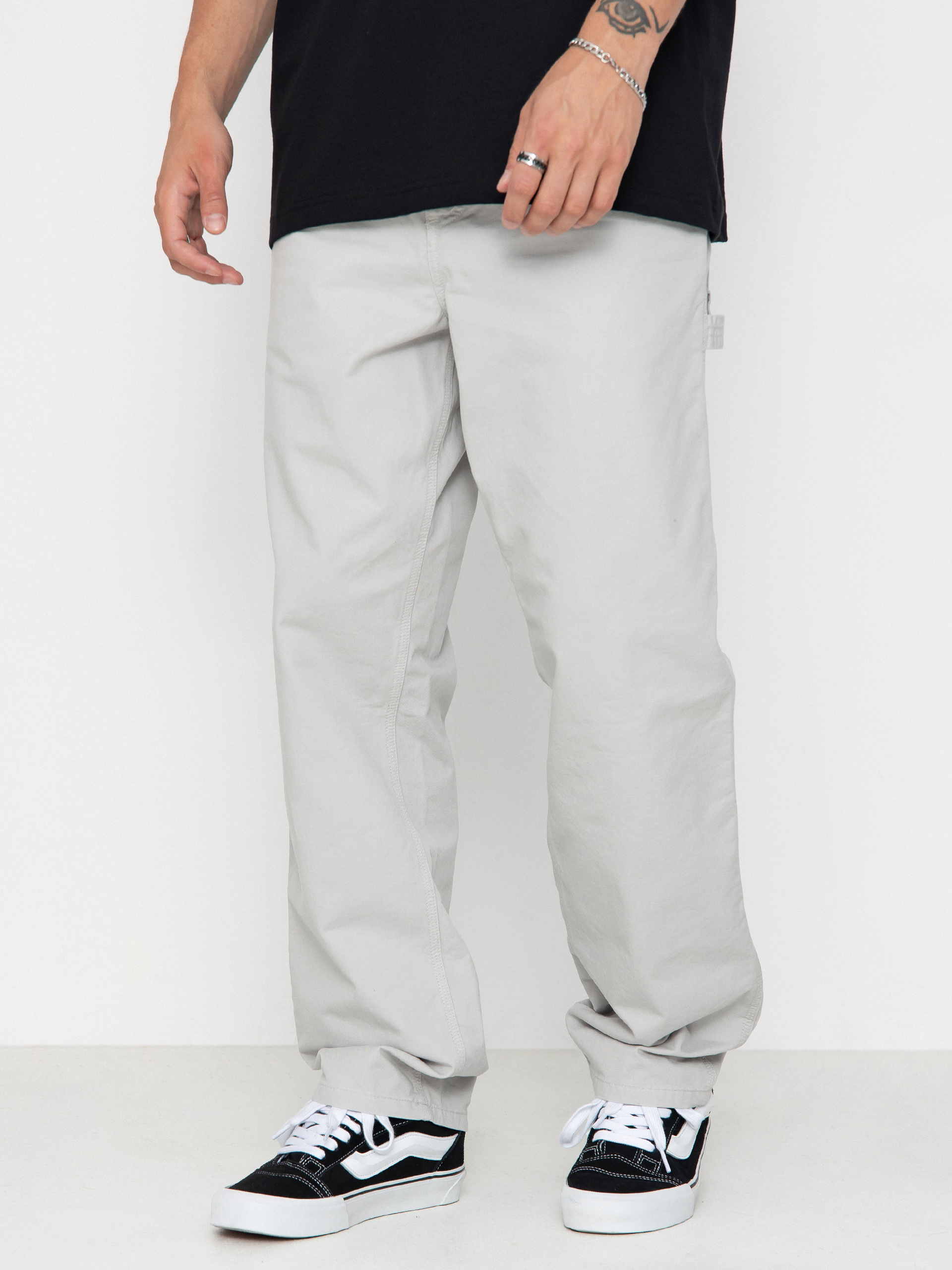 Spodnie Carhartt WIP Single Knee (sonic silver)