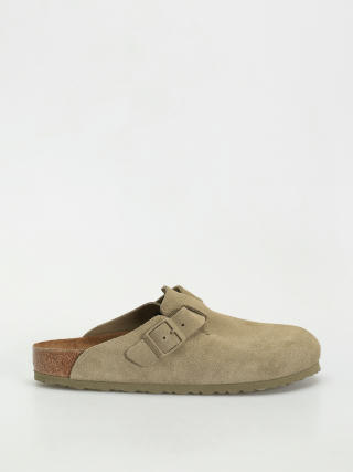 Klapki Birkenstock Boston Suede Leather Regular (faded khaki)