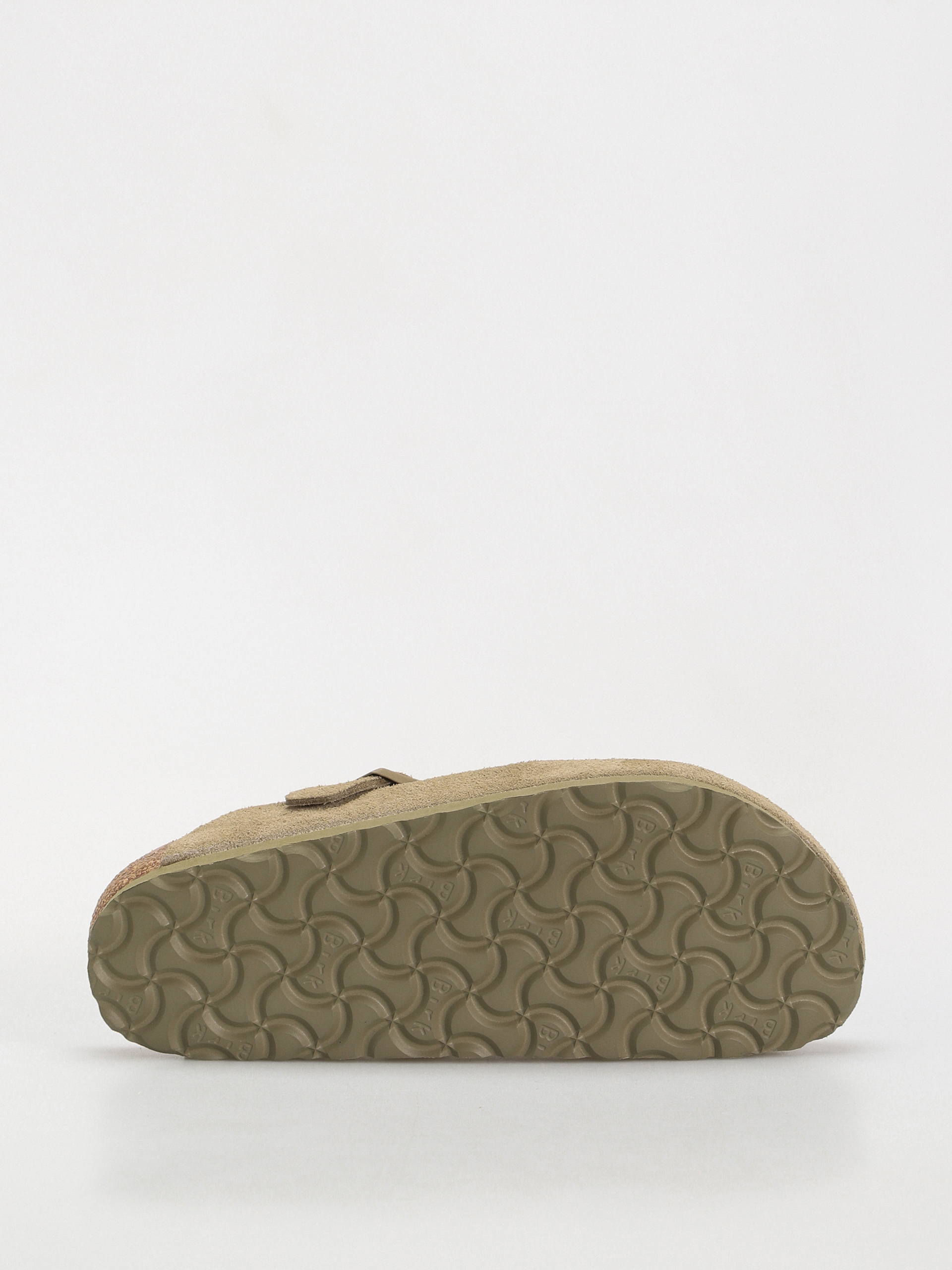 Klapki Birkenstock Boston Suede Leather Narrow Wmn (faded khaki)