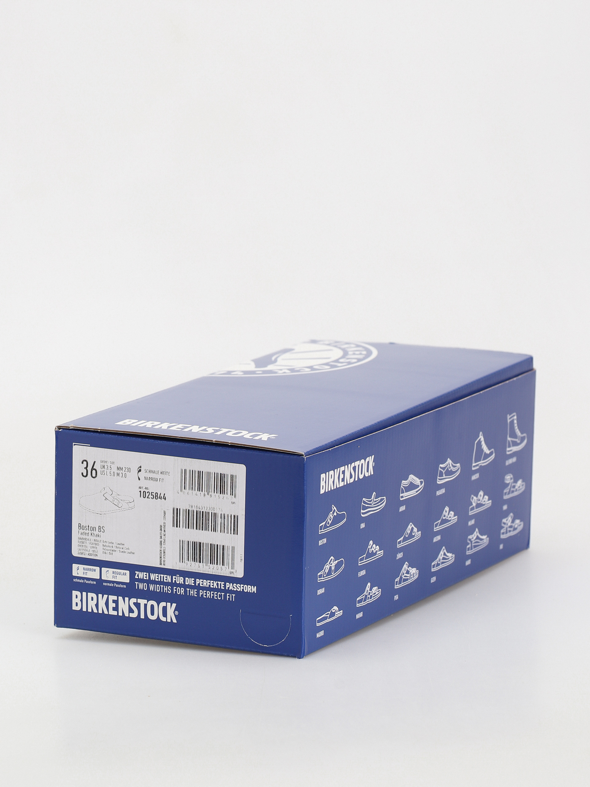 Klapki Birkenstock Boston Suede Leather Narrow Wmn (faded khaki)