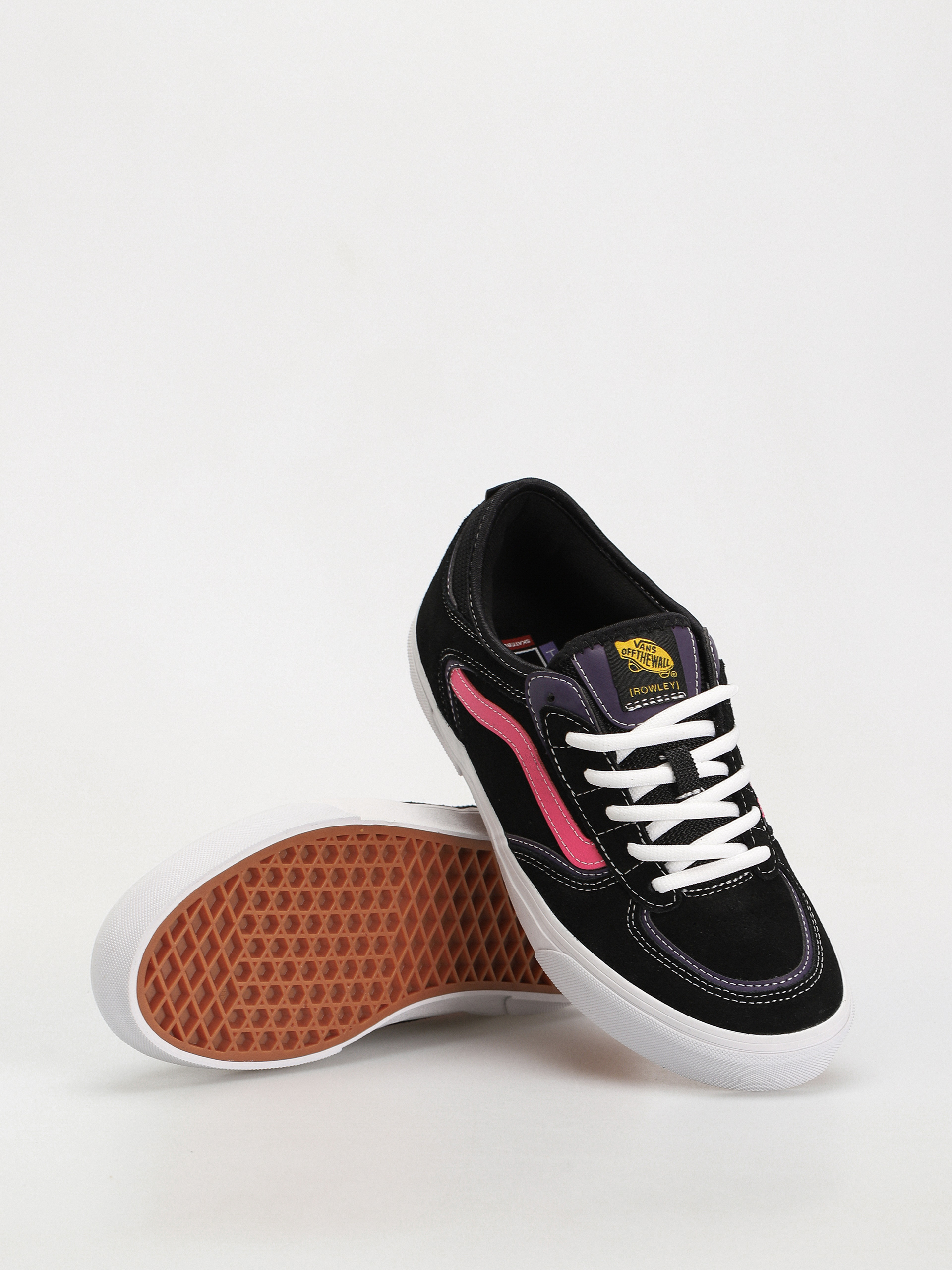 Buty Vans Skate Rowley - czarny (black/pink)