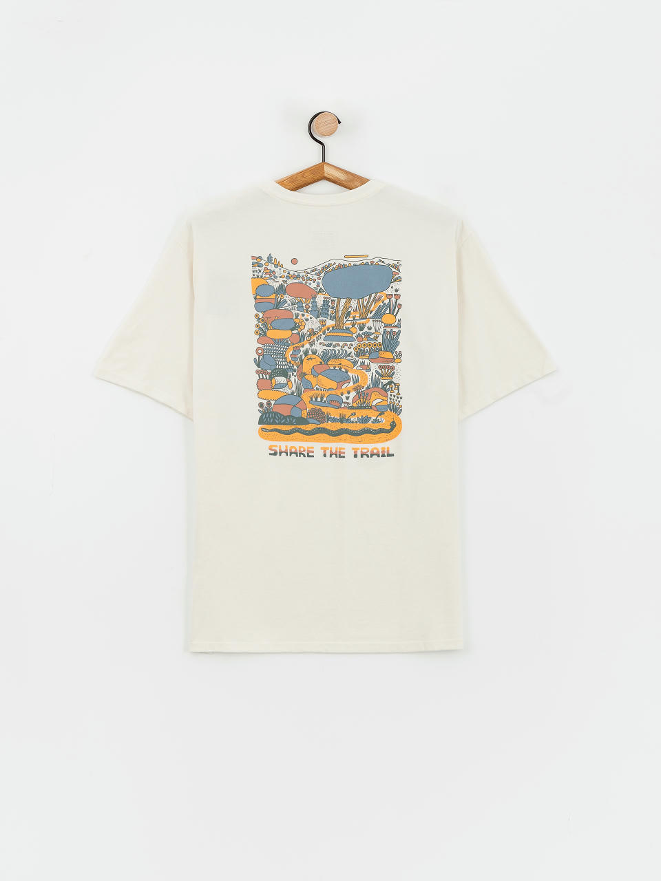 T-shirt Patagonia Commontrail Pocket Responsibili (birch white)