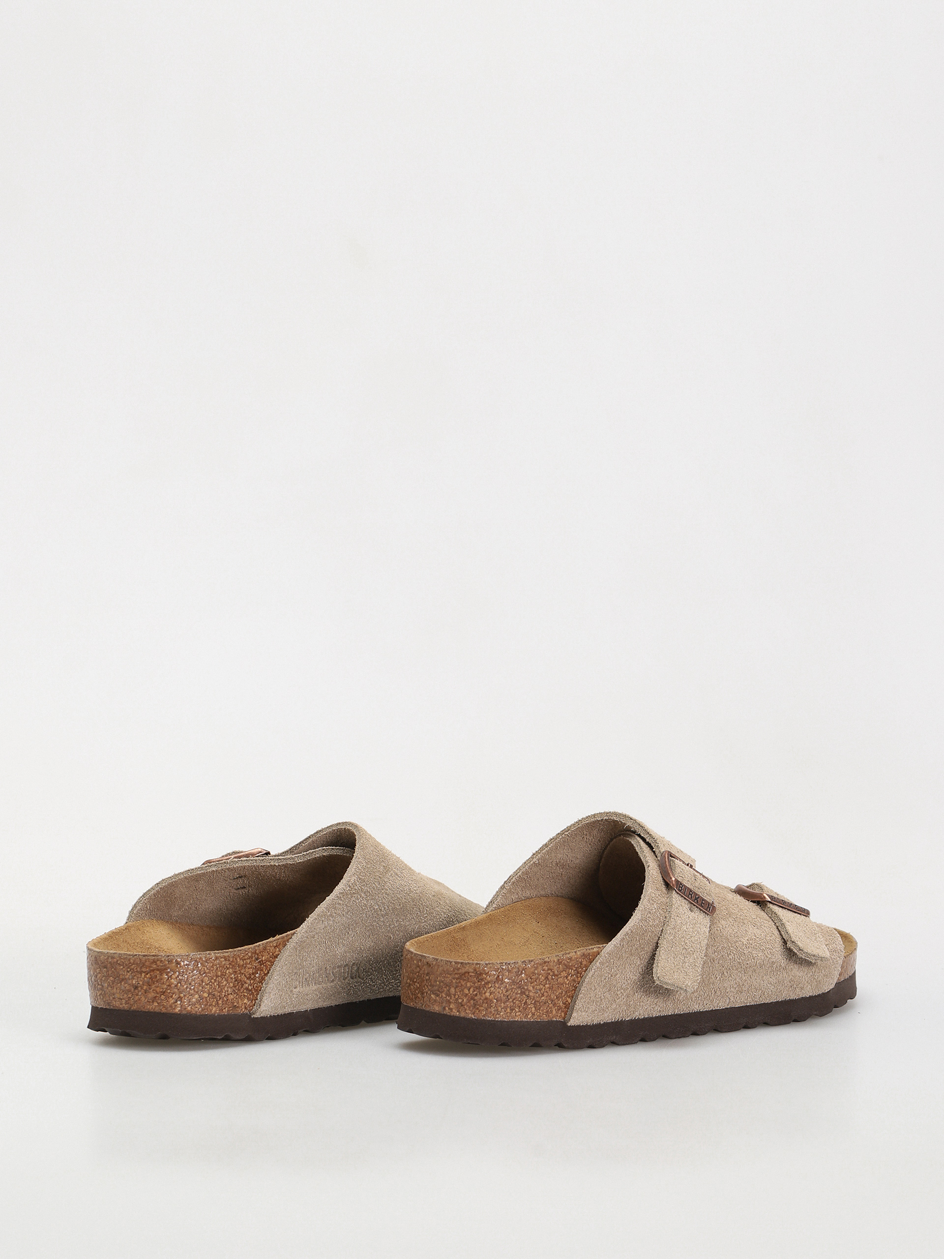 Klapki Birkenstock Zürich Suede Leather Narrow Wmn (taupe)