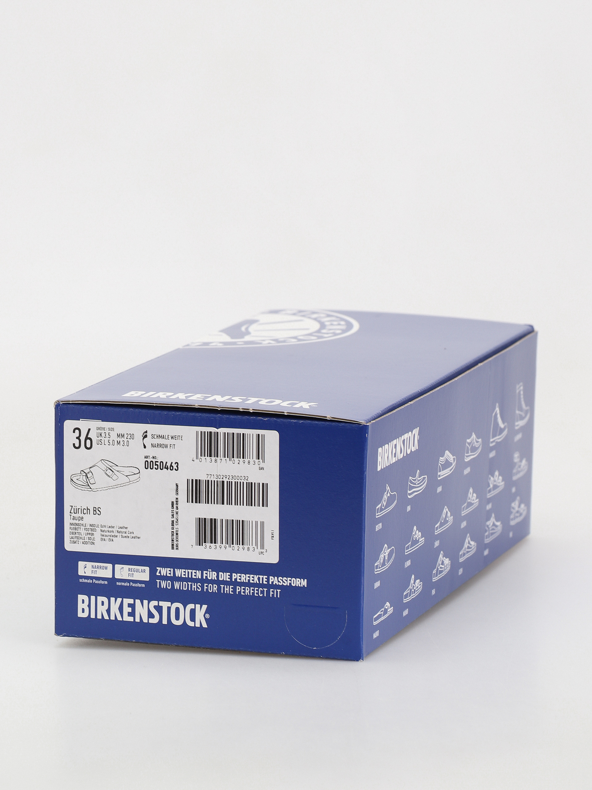 Klapki Birkenstock Zürich Suede Leather Narrow Wmn (taupe)