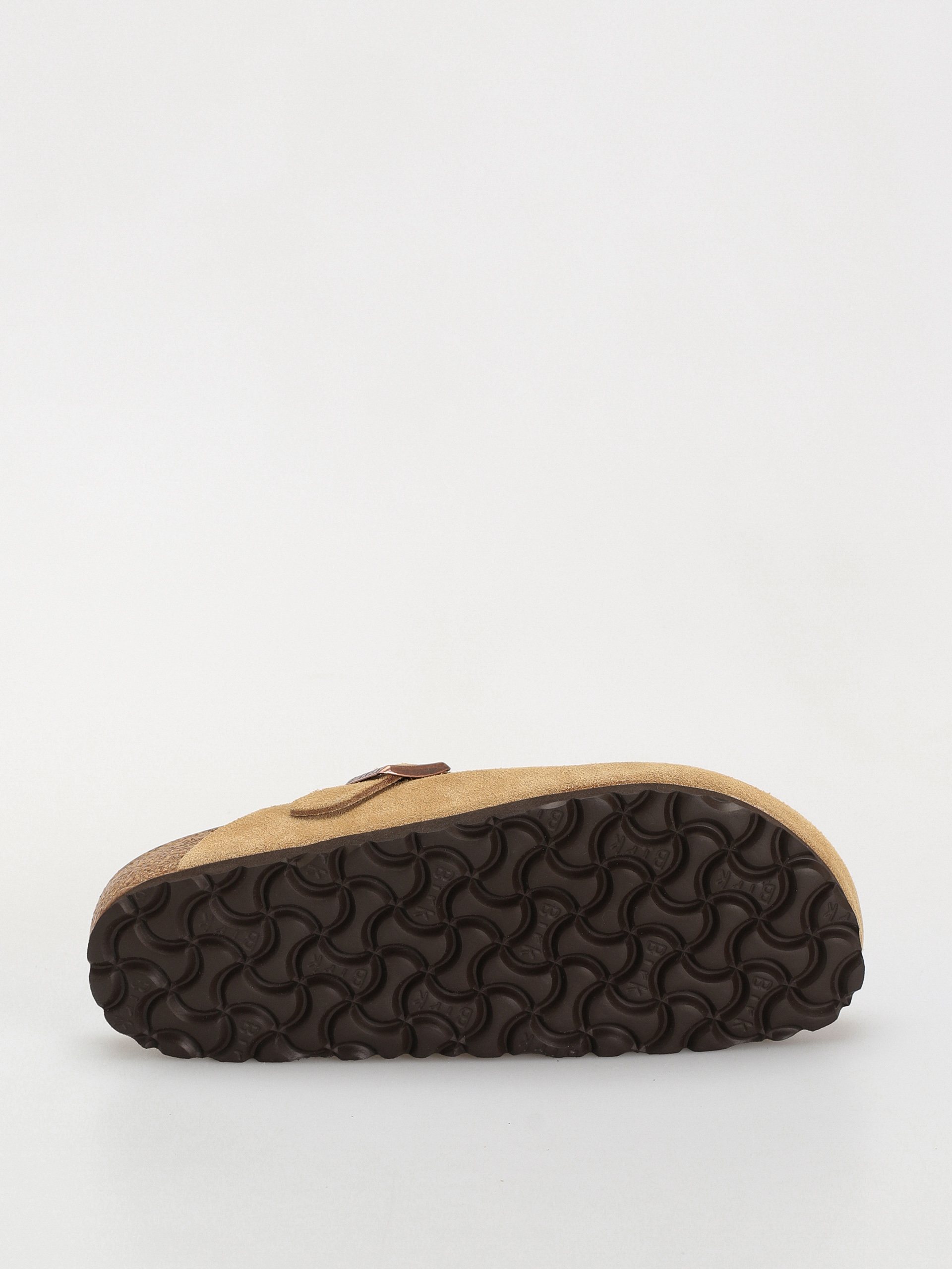 Klapki Birkenstock Boston Suede Leather Narrow Wmn (latte cream)