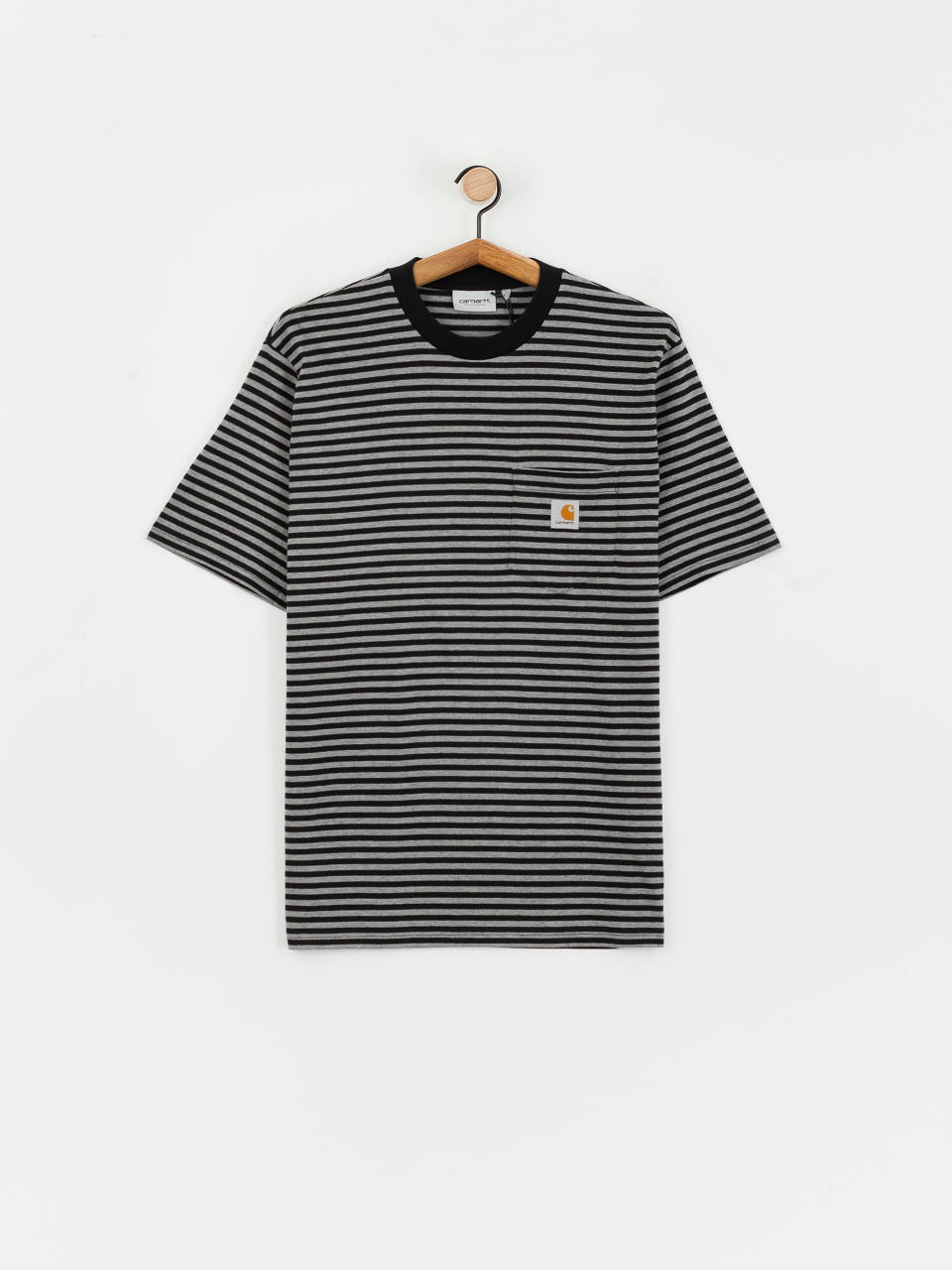 T-shirt Carhartt WIP Verner Pocket (verner stripe/black/dark grey heather)