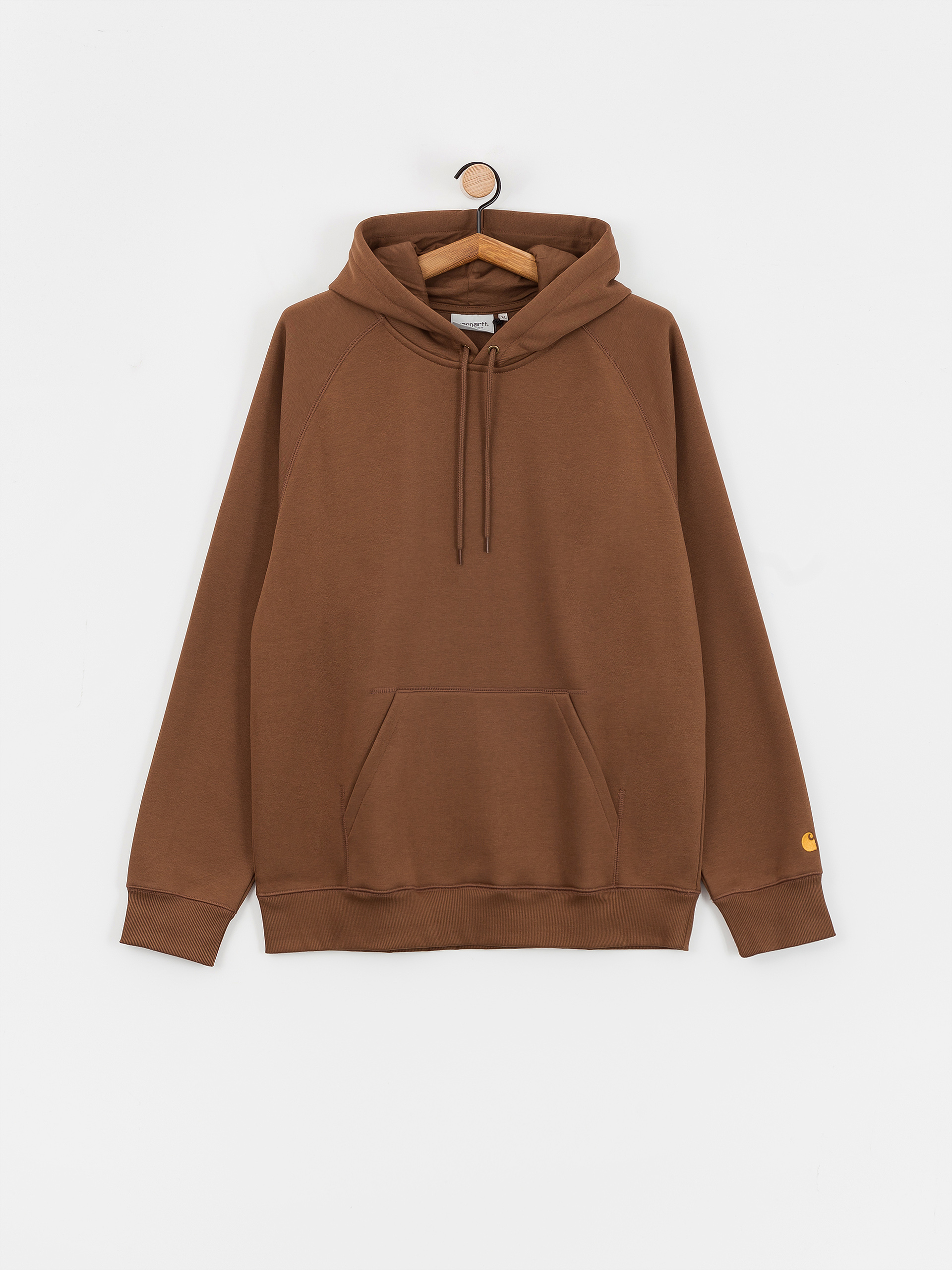 Bluza z kapturem Carhartt WIP Chase HD (chocolate/gold)