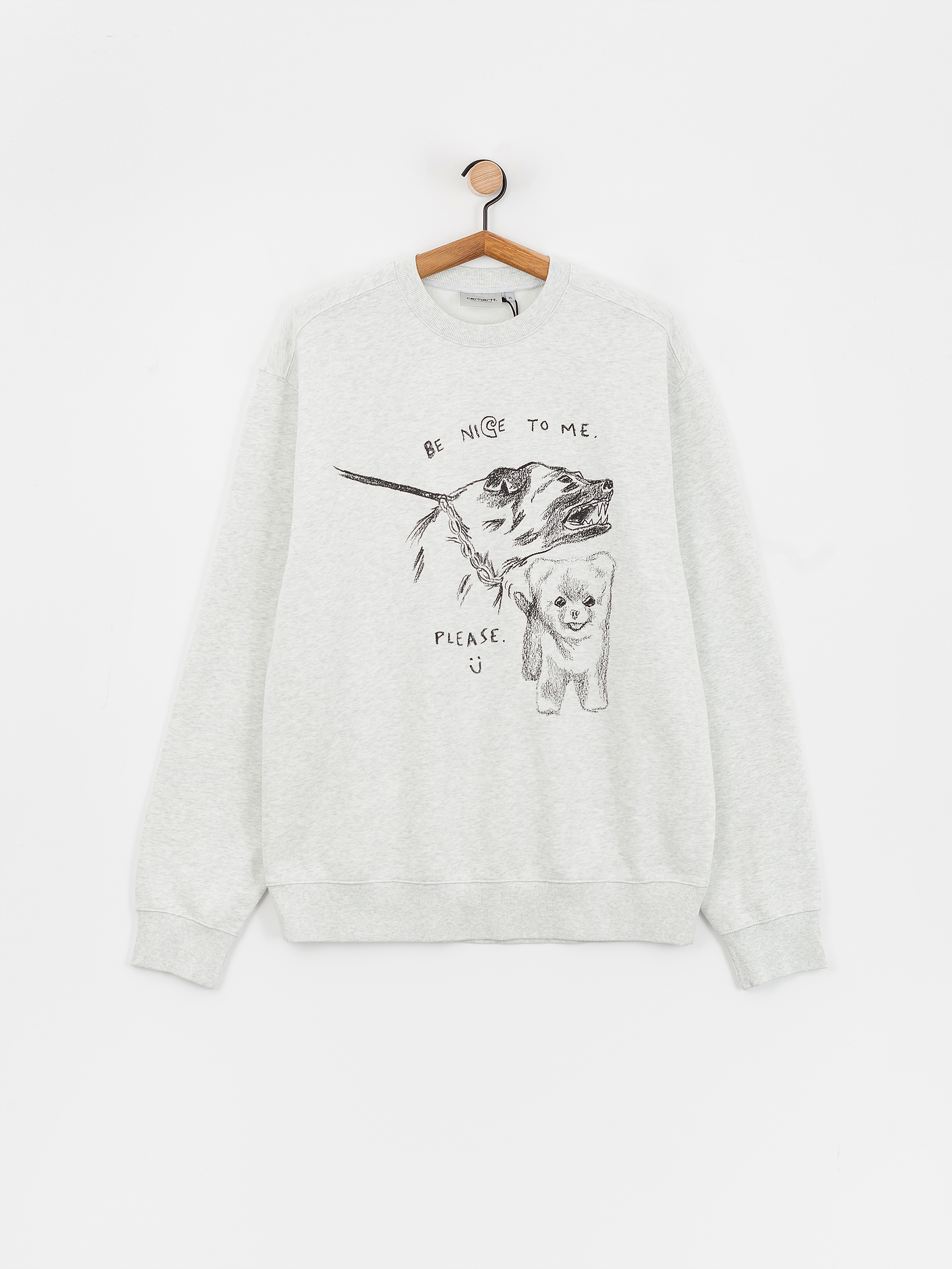 Bluza Carhartt WIP Pepe Be Nice (ash heather/black)