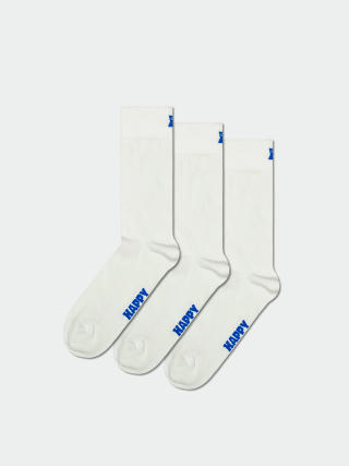 Skarpetki Happy Socks 3-Pack Solids (white)