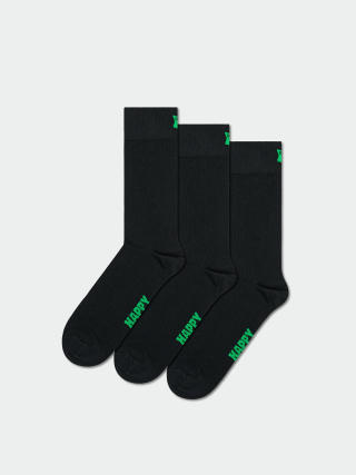 Skarpetki Happy Socks 3-Pack Solids (black)