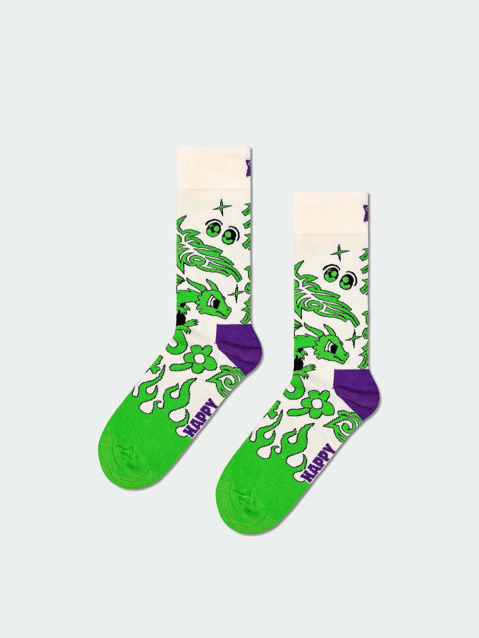 Skarpetki Happy Socks Hyper Dragon (white)