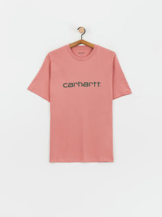 T-shirt Carhartt WIP Script (dusty rose/sycamore tree)