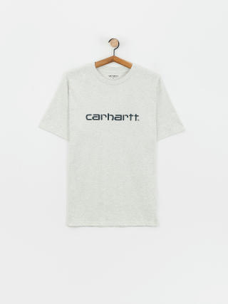 T-shirt Carhartt WIP Script (ash heather/duck blue)