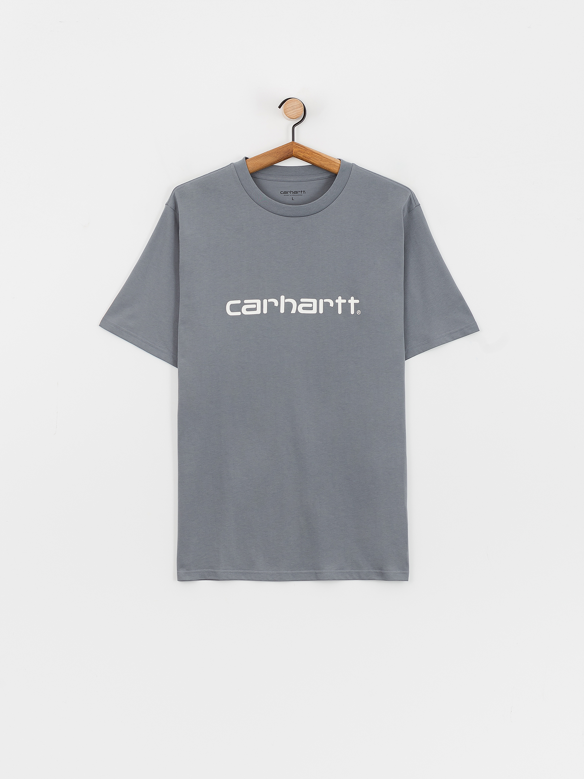 T-shirt Carhartt WIP Script (dove grey/wax)