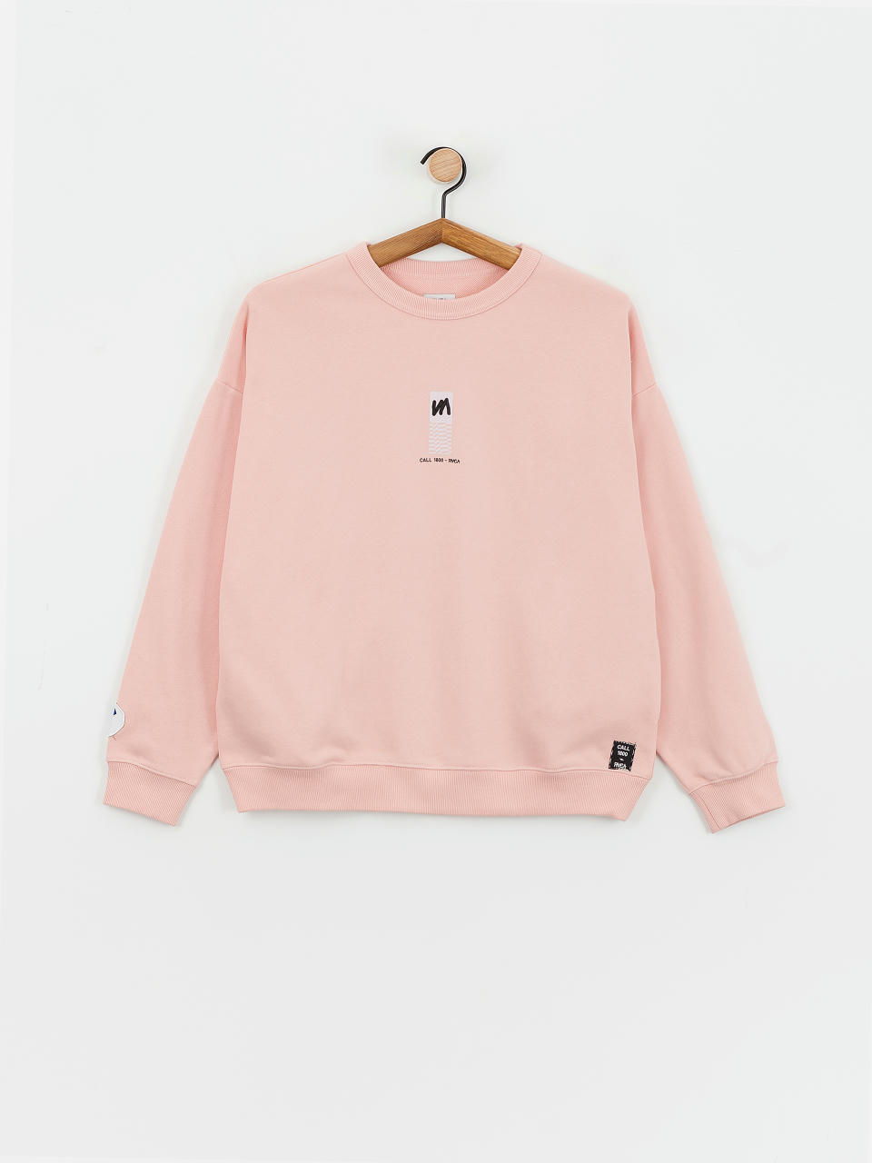 Bluza RVCA Almost Everything Pocket Crew Wmn (blush)