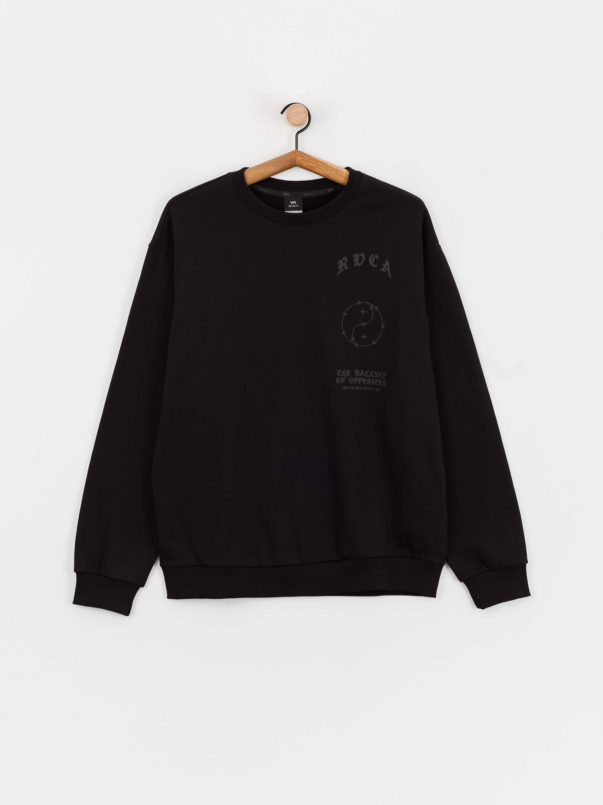 Bluza RVCA Va Barb Crew (black)