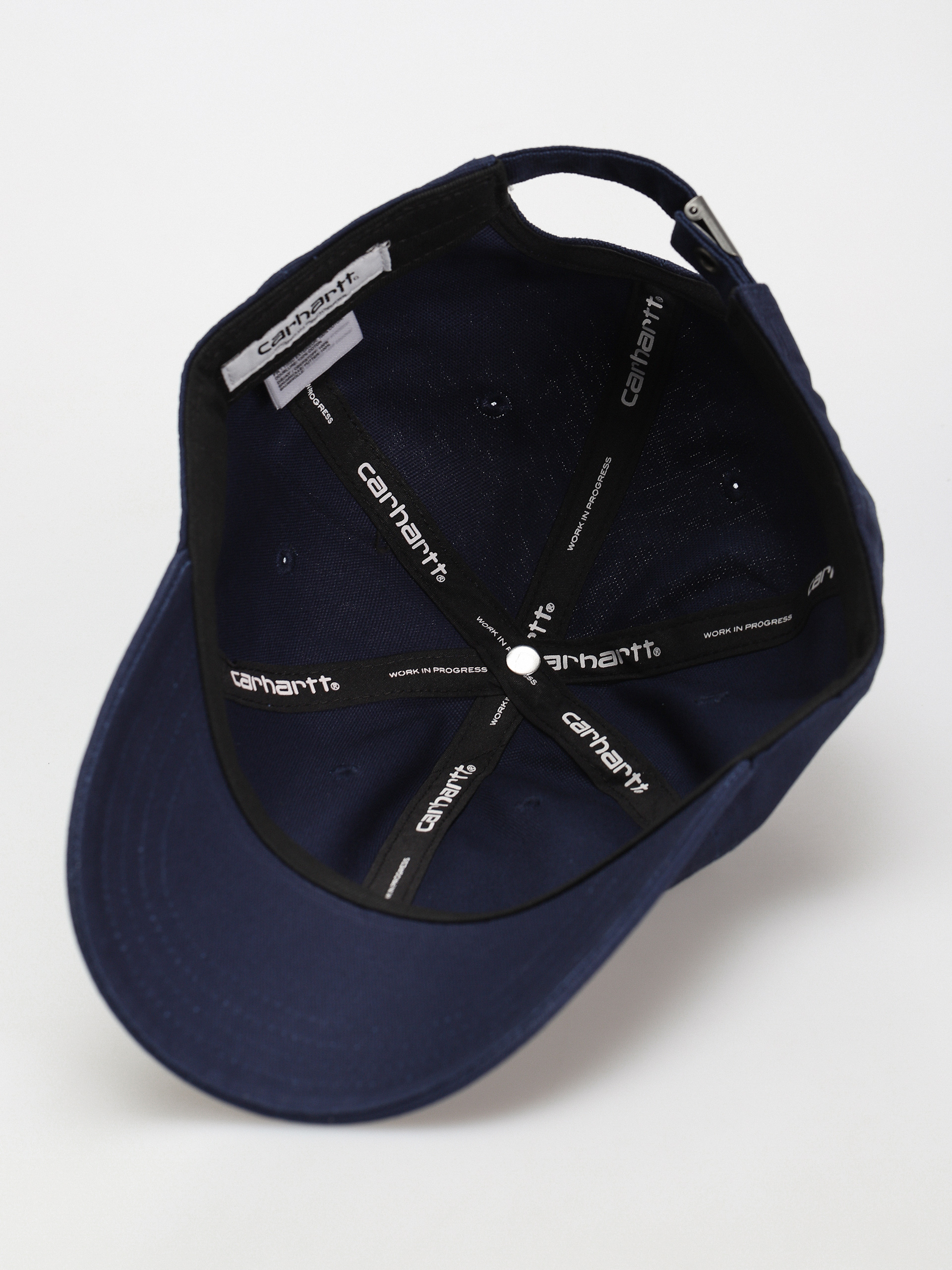 Czapka z daszkiem Carhartt WIP Canvas Script (air force blue/malbec)