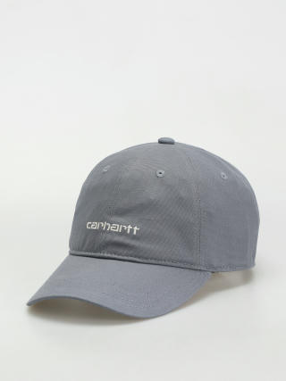 Czapka z daszkiem Carhartt WIP Canvas Script (dove grey/wax)