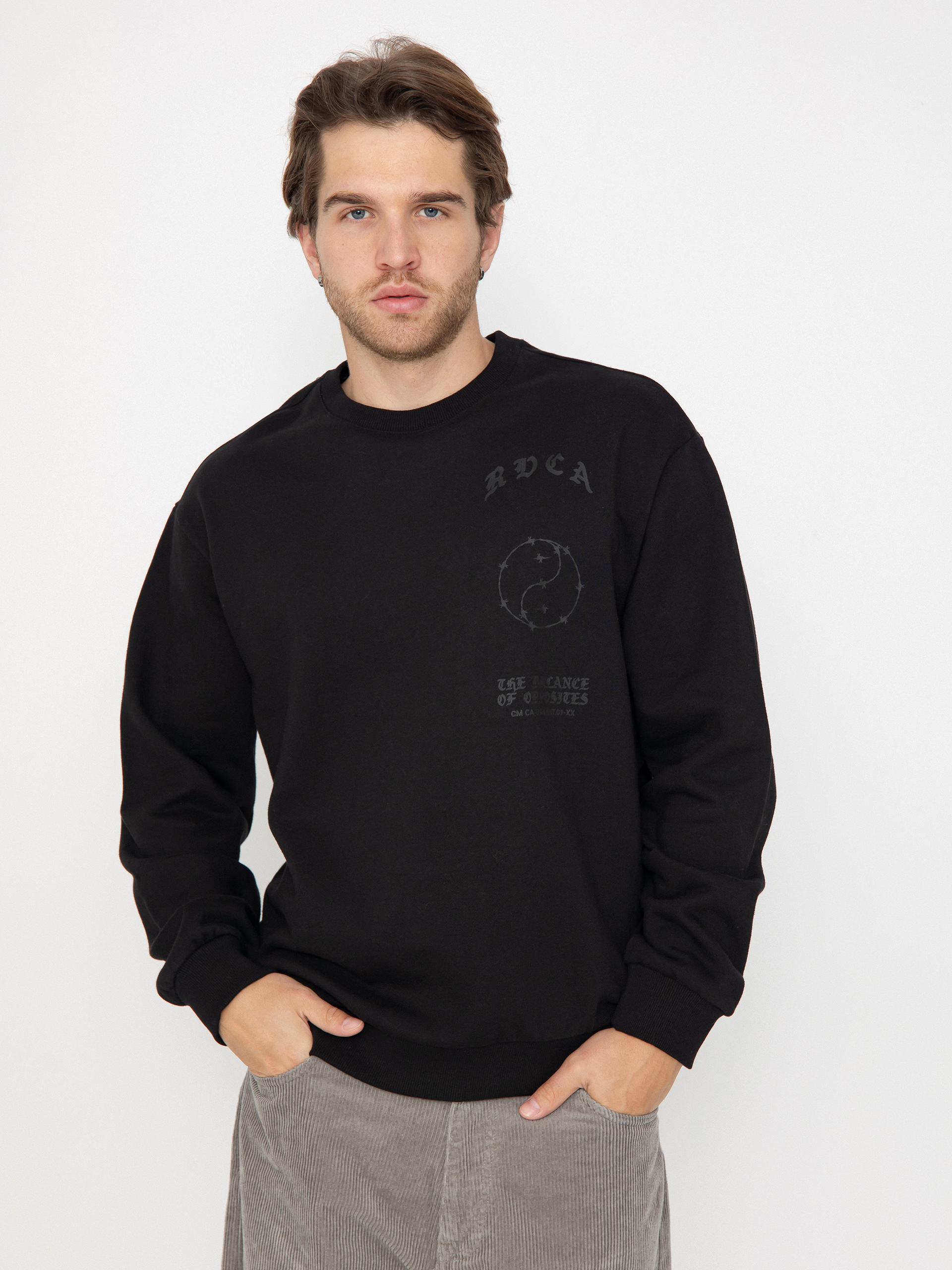 Bluza RVCA Va Barb Crew (black)