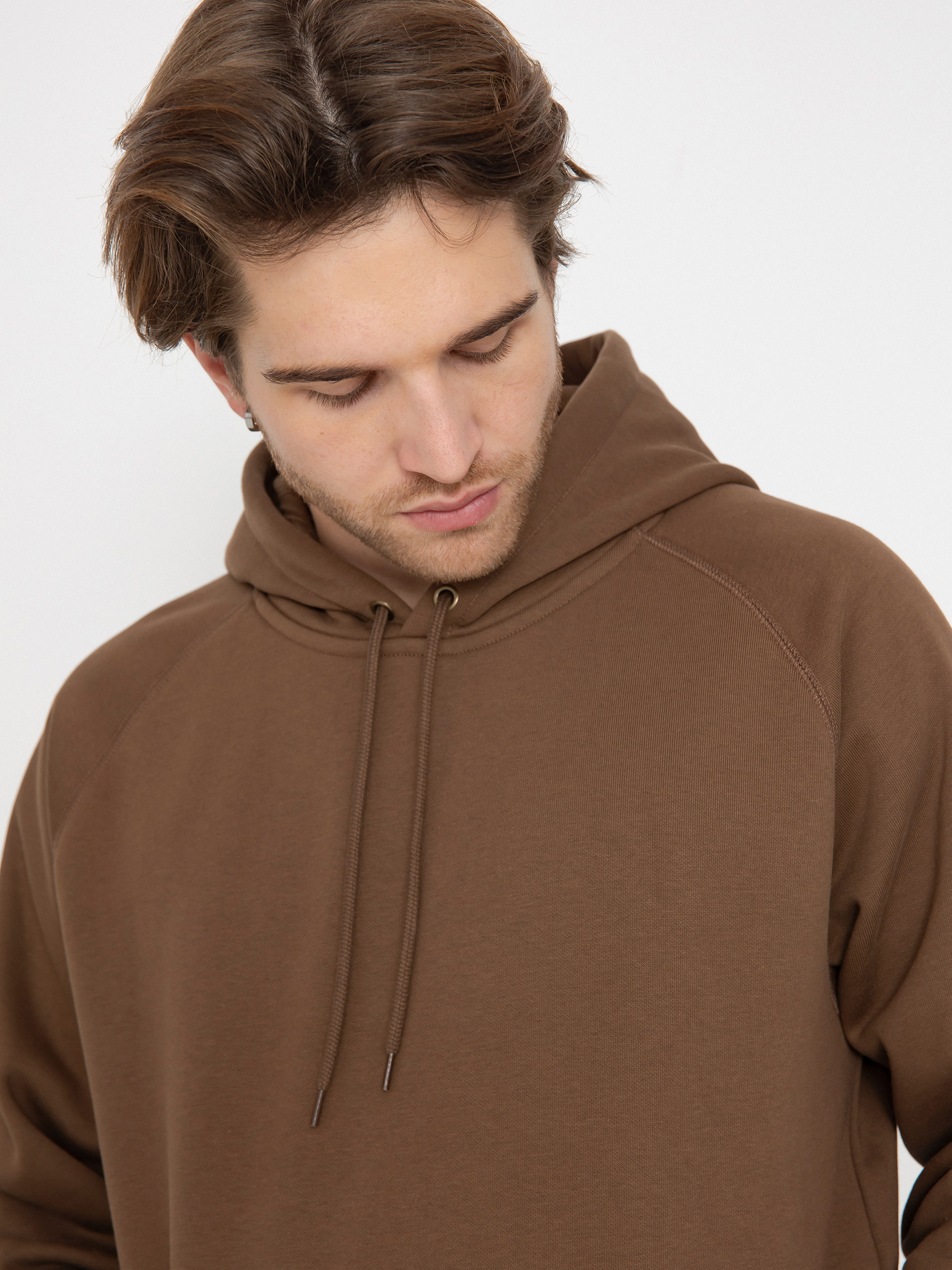 Bluza z kapturem Carhartt WIP Chase HD (chocolate/gold)