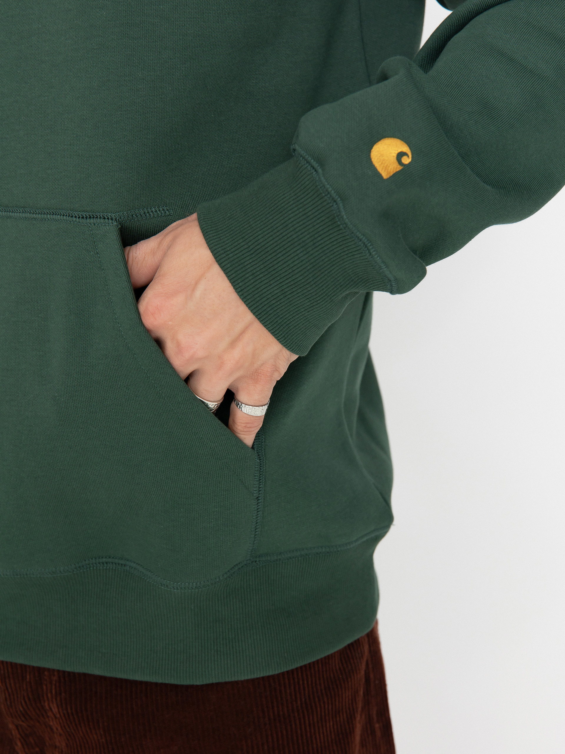 Bluza z kapturem Carhartt WIP Chase HD (sycamore tree/gold)