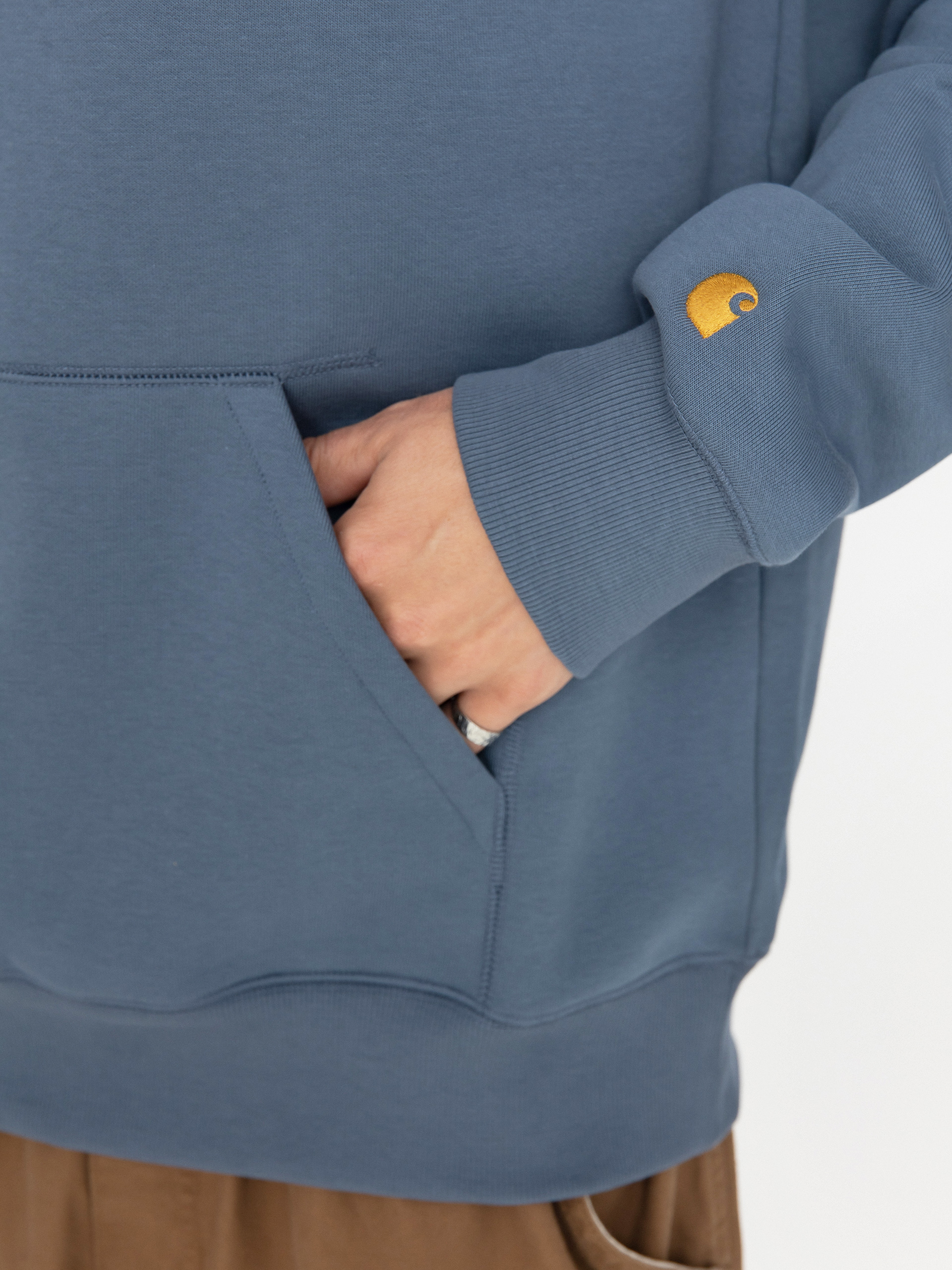 Bluza z kapturem Carhartt WIP Chase HD (positano/gold)