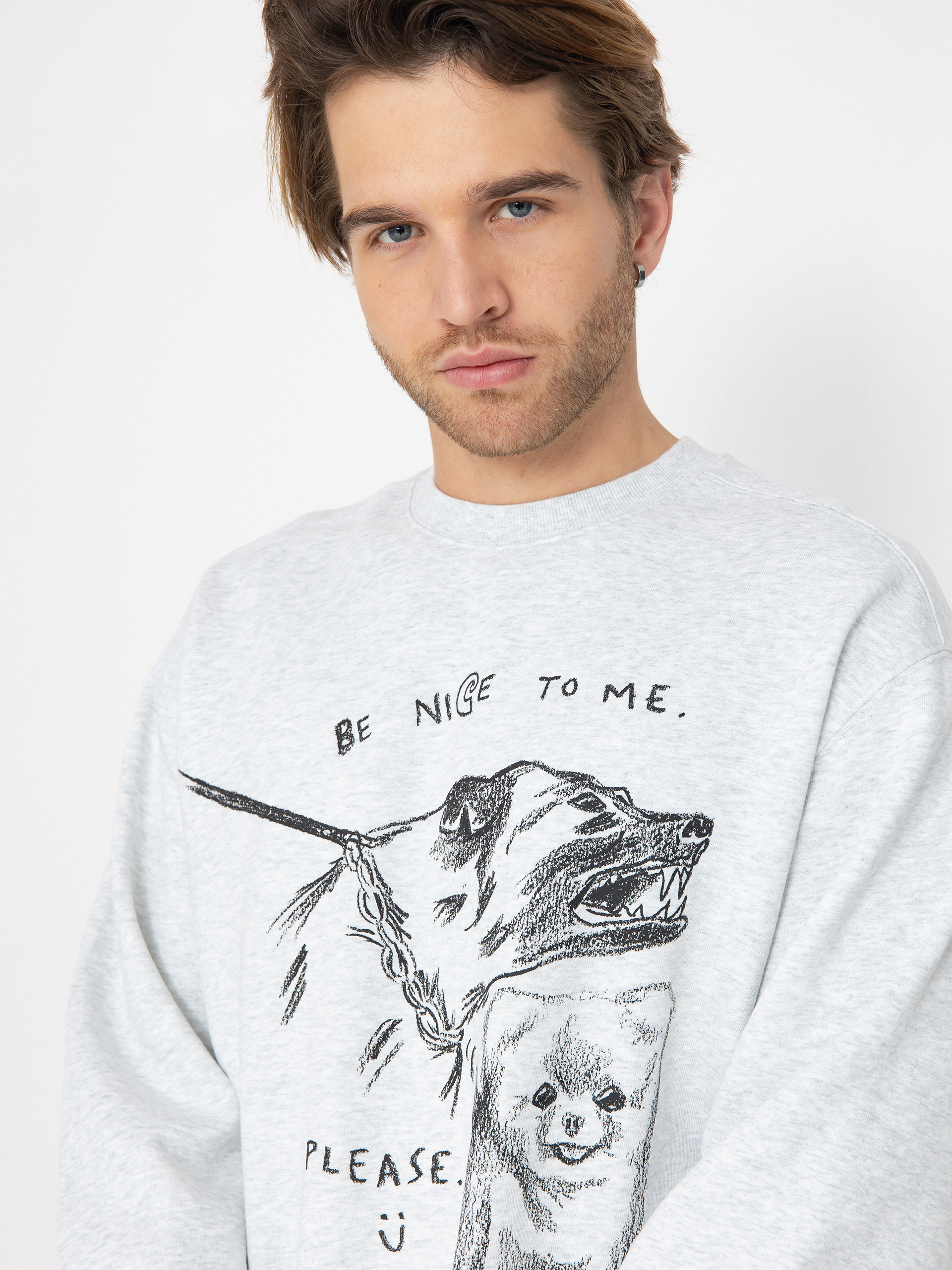 Bluza Carhartt WIP Pepe Be Nice (ash heather/black)