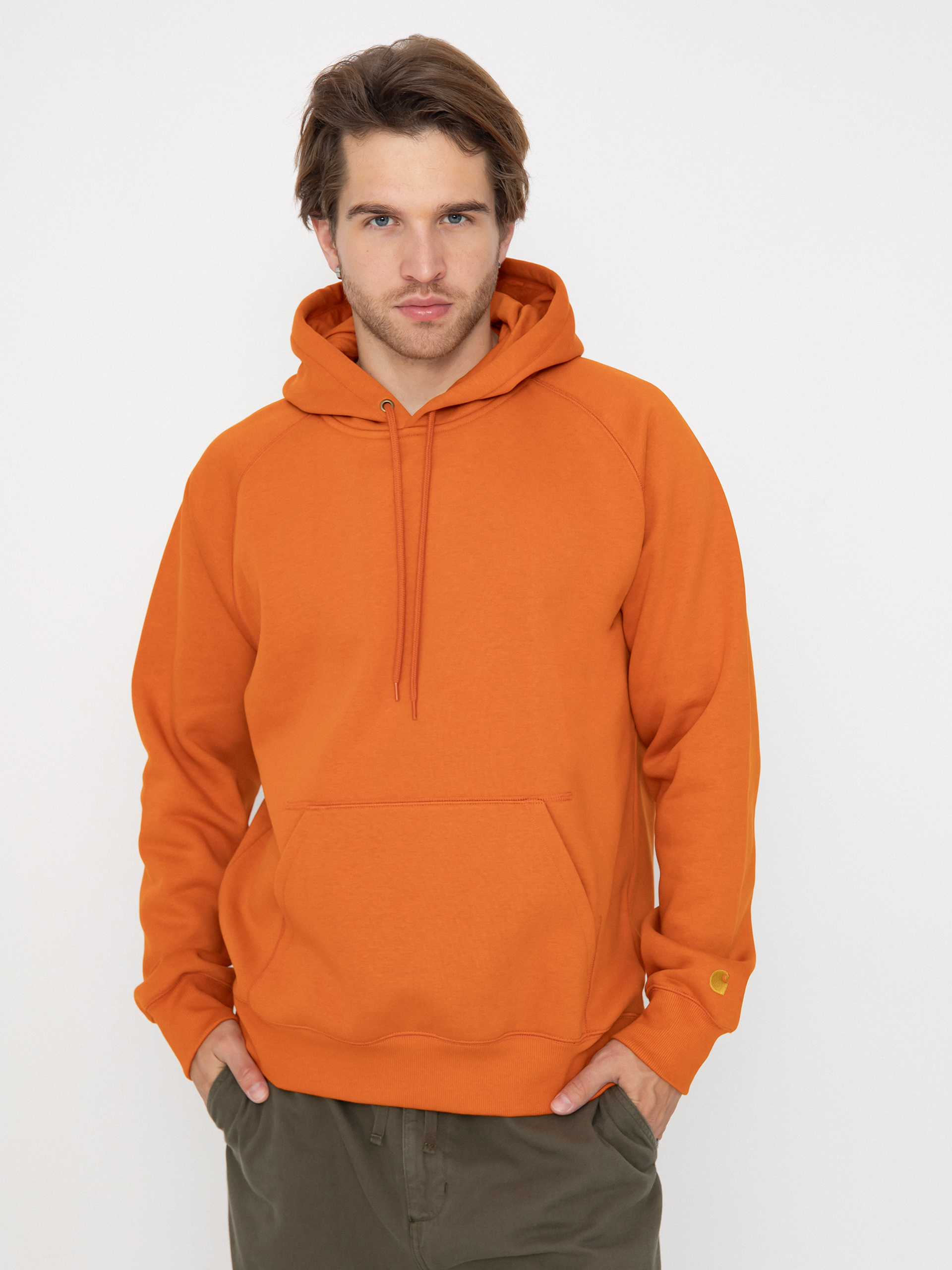 Bluza z kapturem Carhartt WIP Chase HD (turmeric/gold)