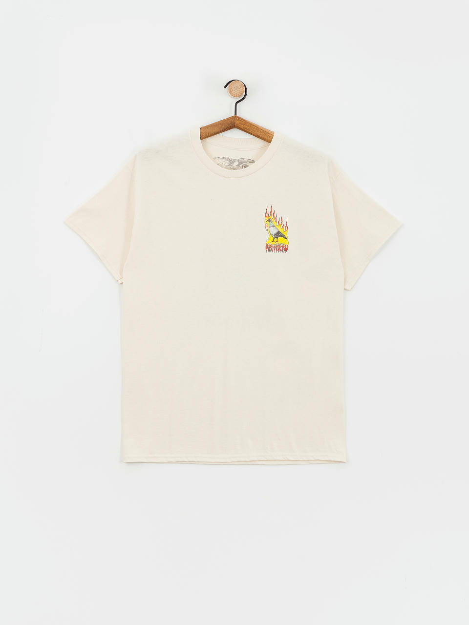 T-shirt Antihero Flame Pigeon Pr Pt (natural/mlt)