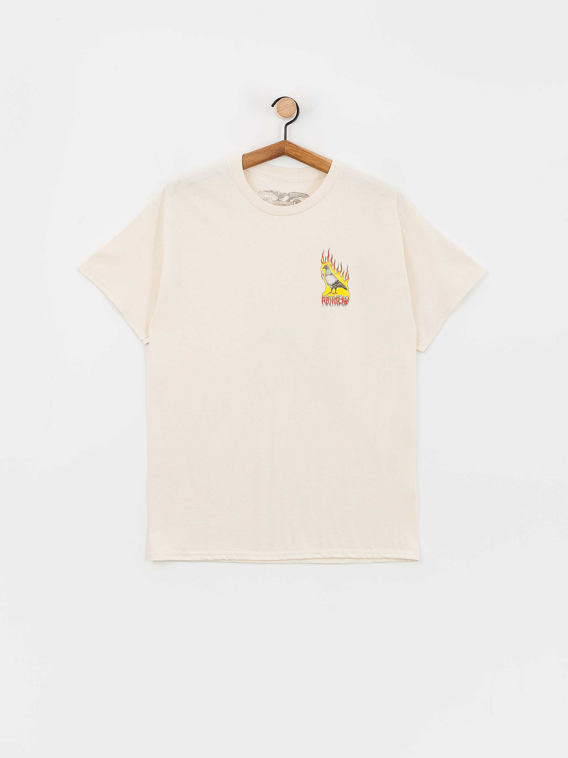 T-shirt Antihero Flame Pigeon Pr Pt (natural/mlt)