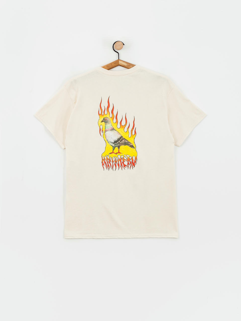 T-shirt Antihero Flame Pigeon Pr Pt (natural/mlt)