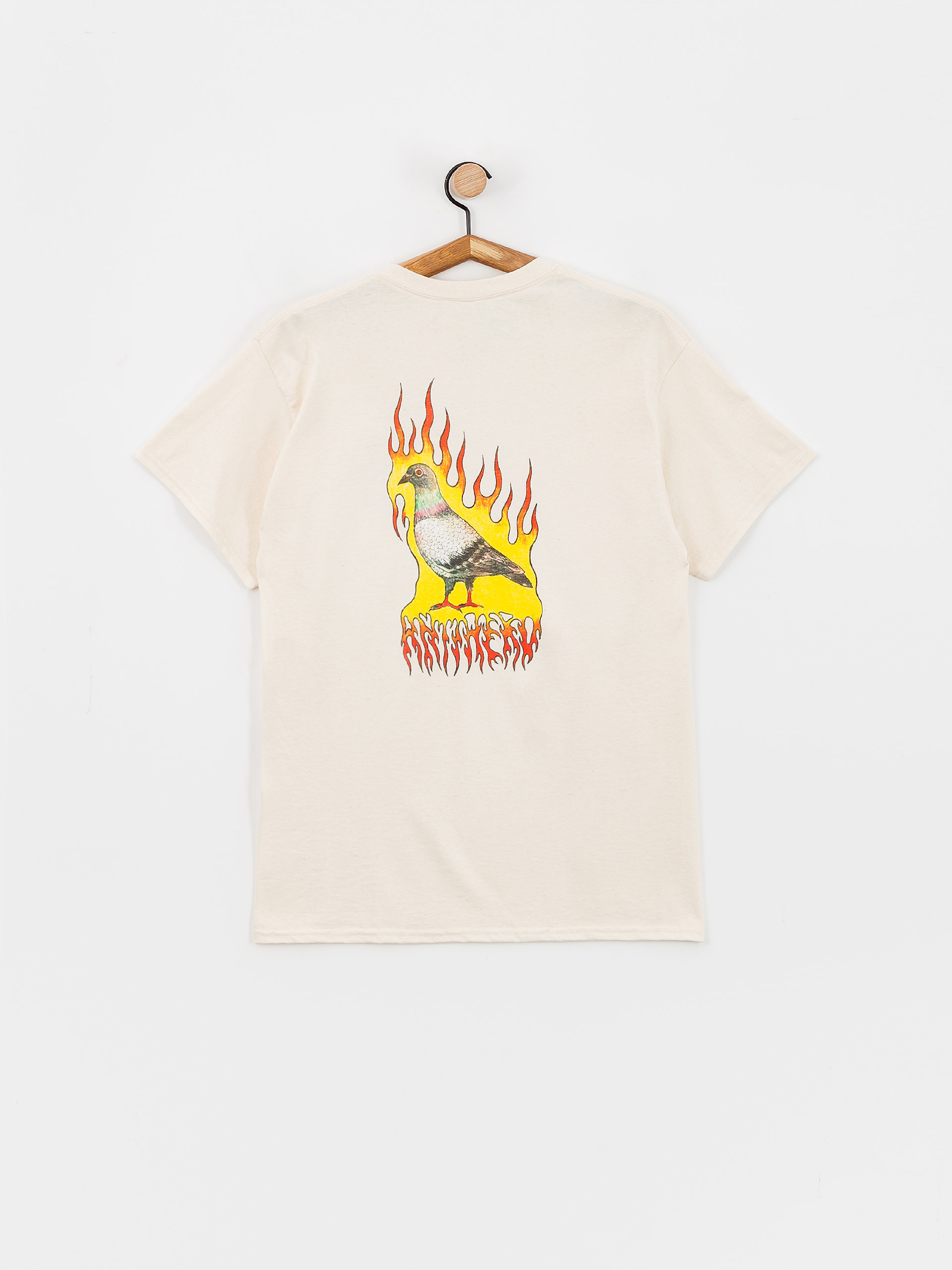 T-shirt Antihero Flame Pigeon Pr Pt (natural/mlt)