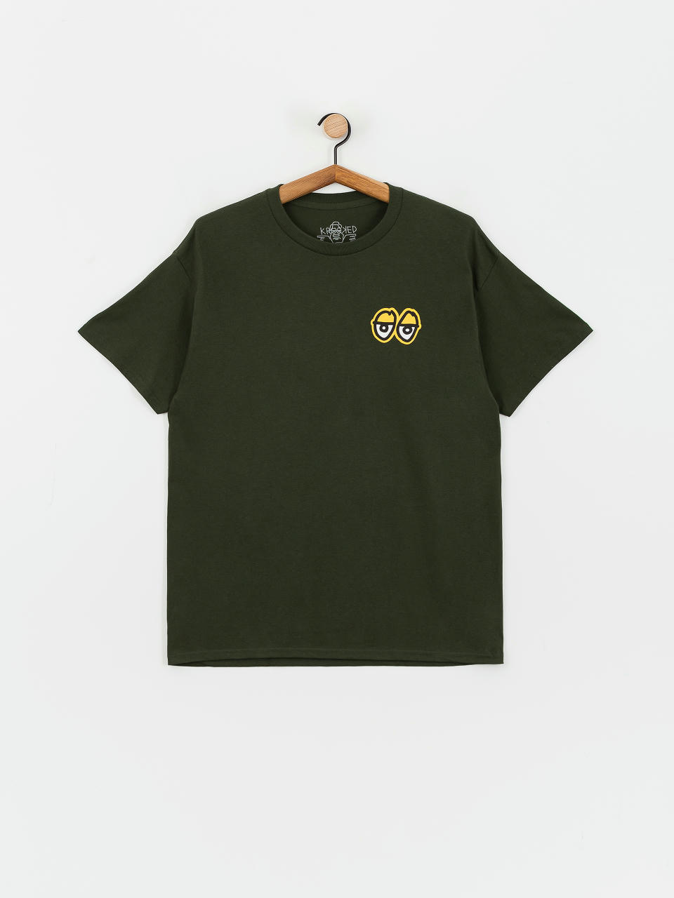 T-shirt Krooked Street Eyes (forest green/gold)