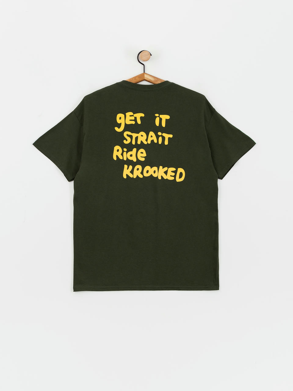 T-shirt Krooked Street Eyes (forest green/gold)