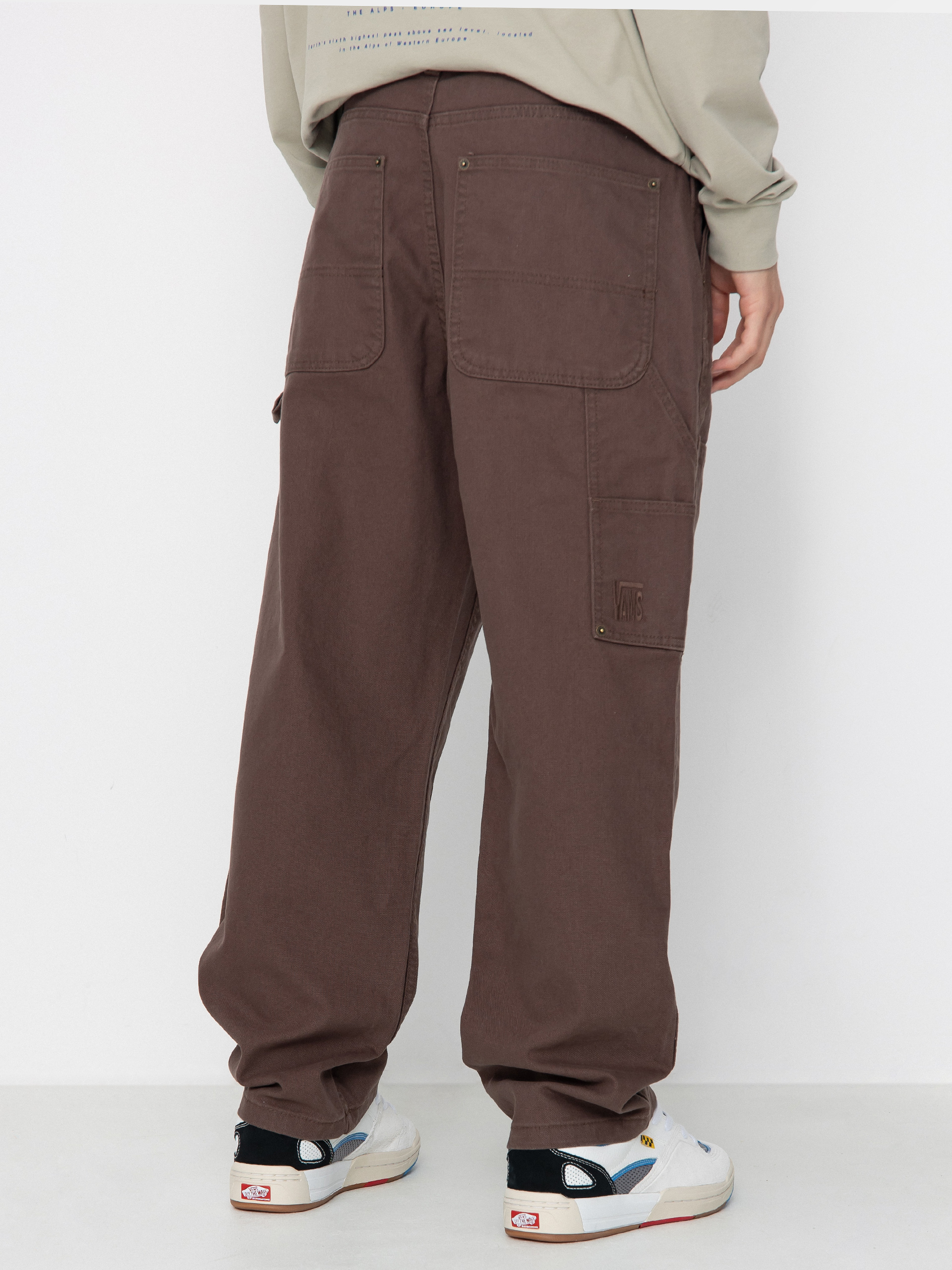 Spodnie Vans Skate Drill Chore Ave Loose Carpenter - brązowy