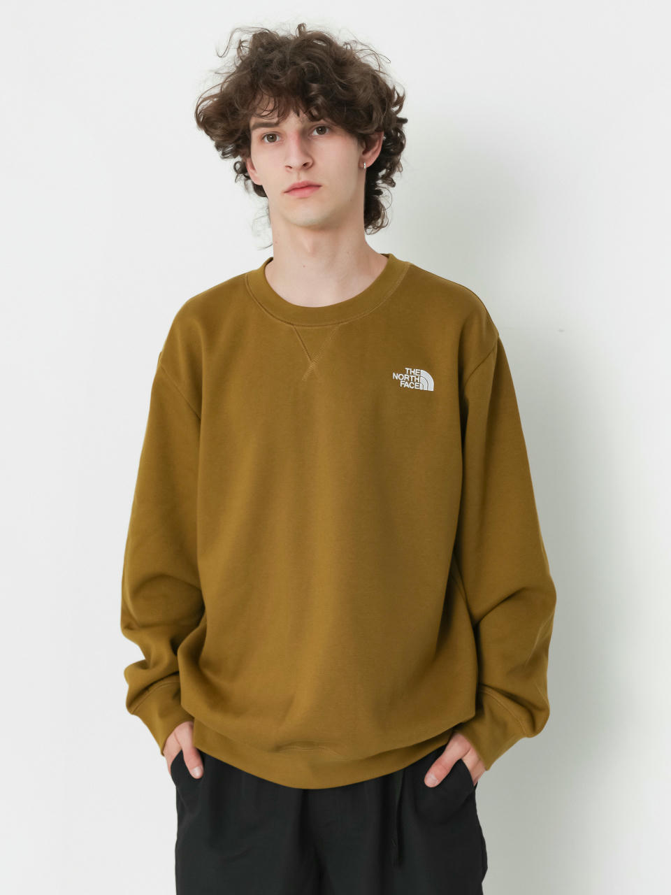 Bluza The North Face Essential Relaxed (moss green)