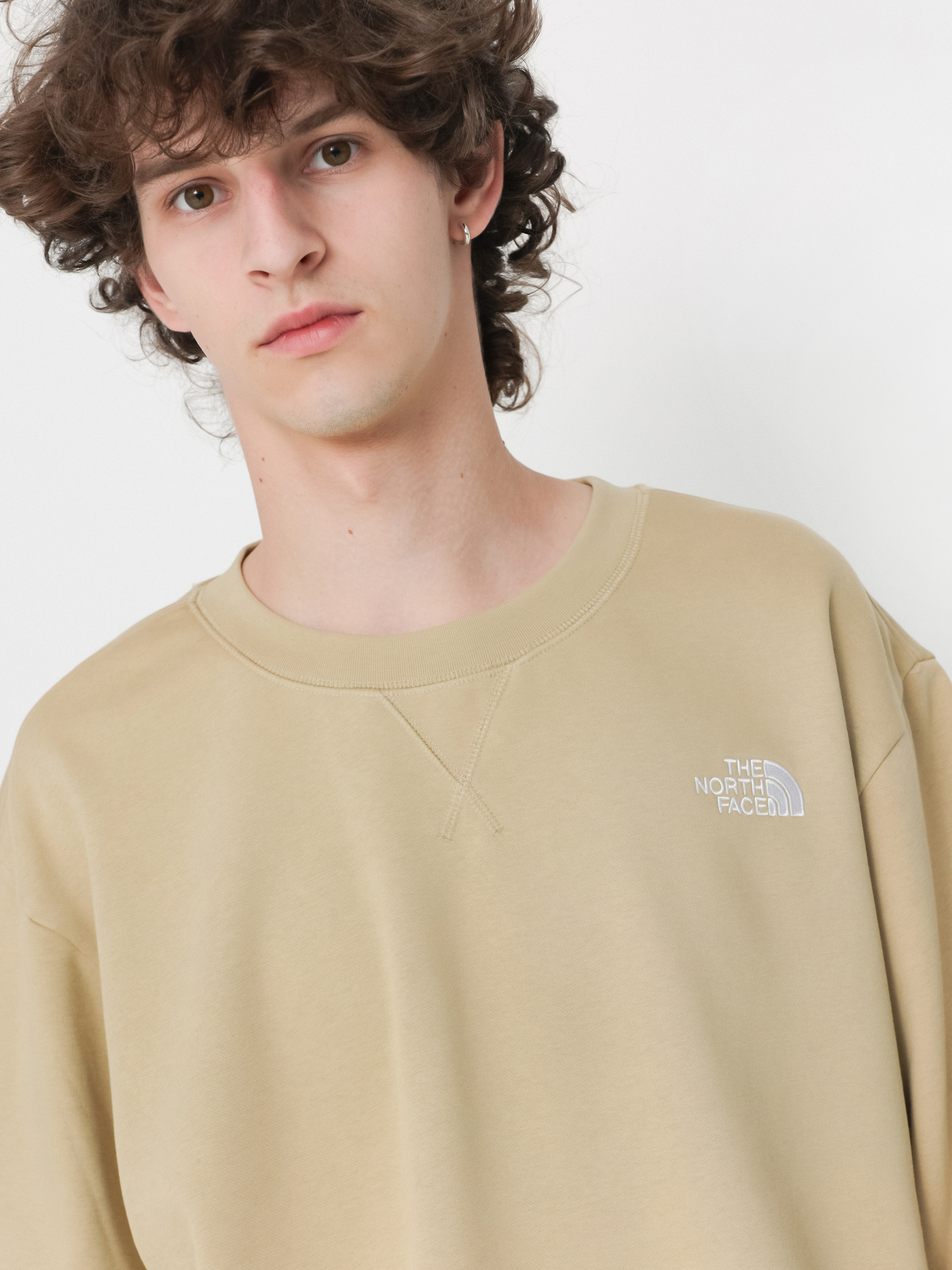 Bluza The North Face Essential Relaxed (khaki stone)