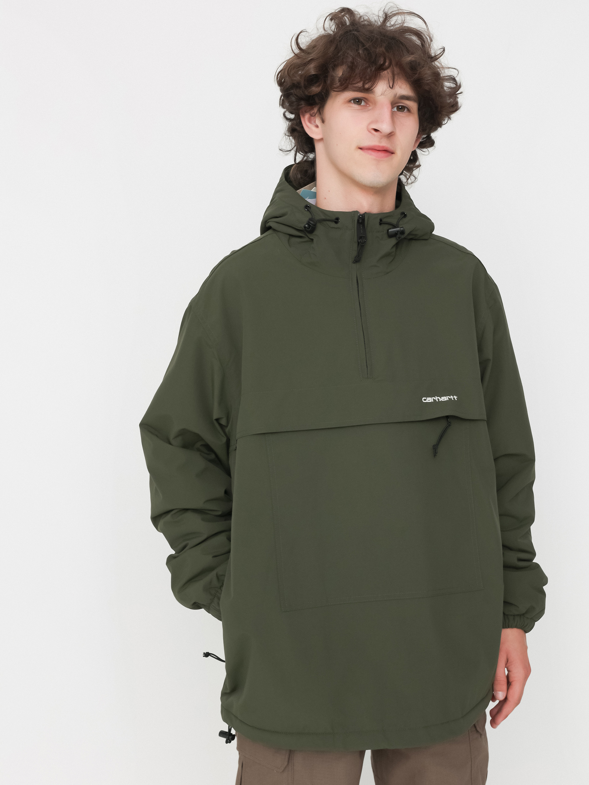 Kurtka Carhartt WIP Windbreaker Pullover (office green/white)