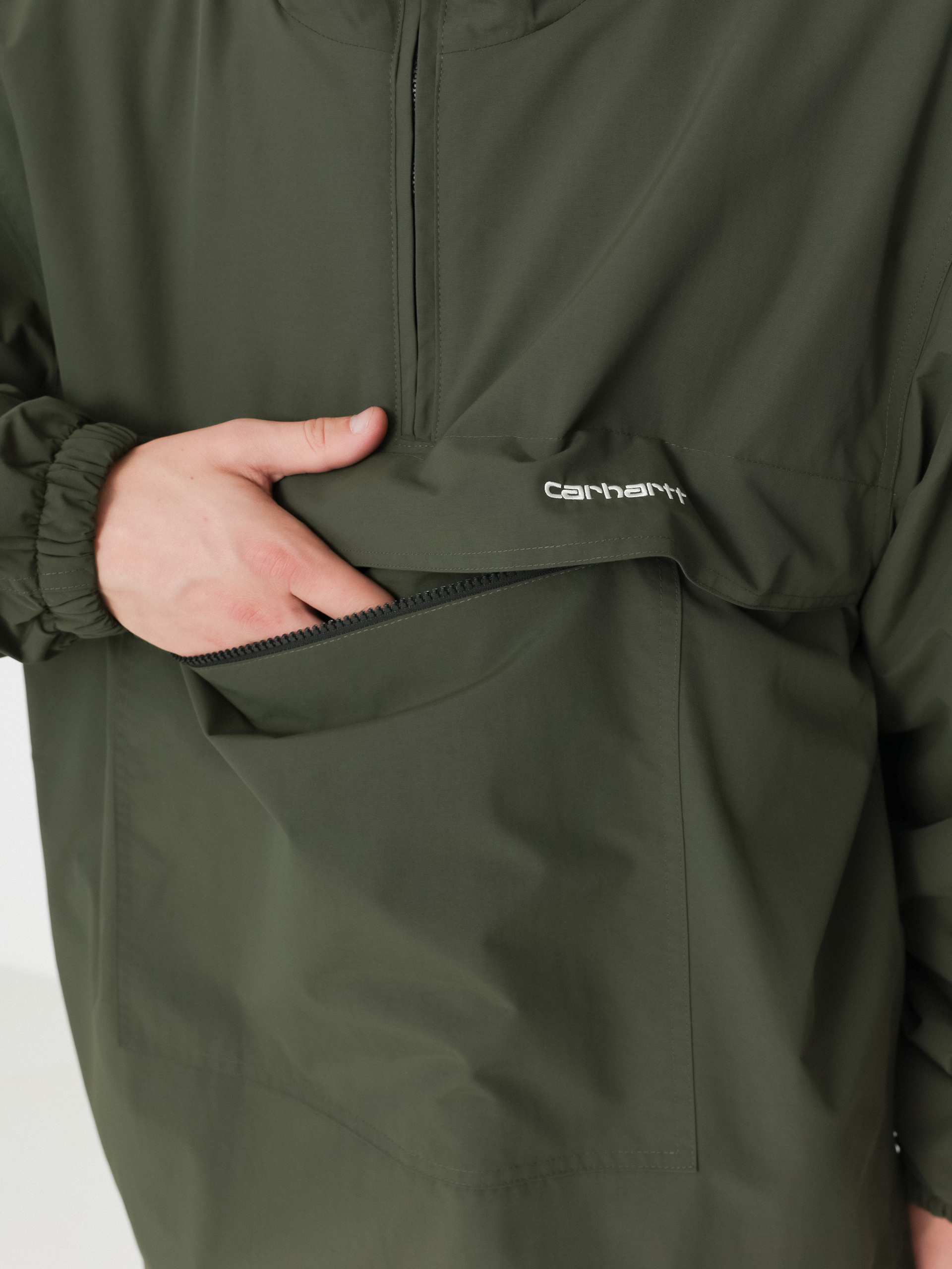Kurtka Carhartt WIP Windbreaker Pullover - zielony (office