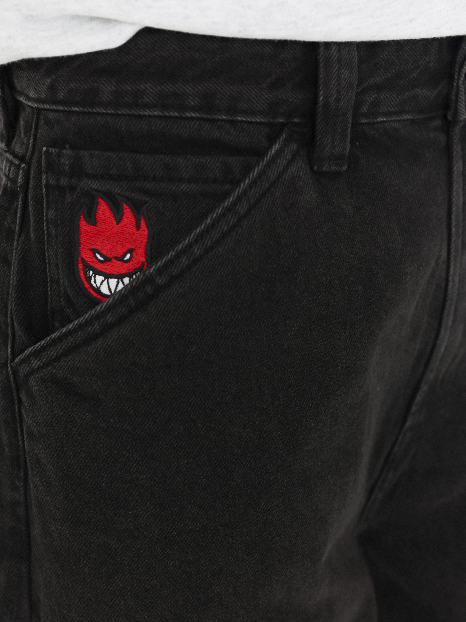 Szorty Spitfire Big Head Denim (black)