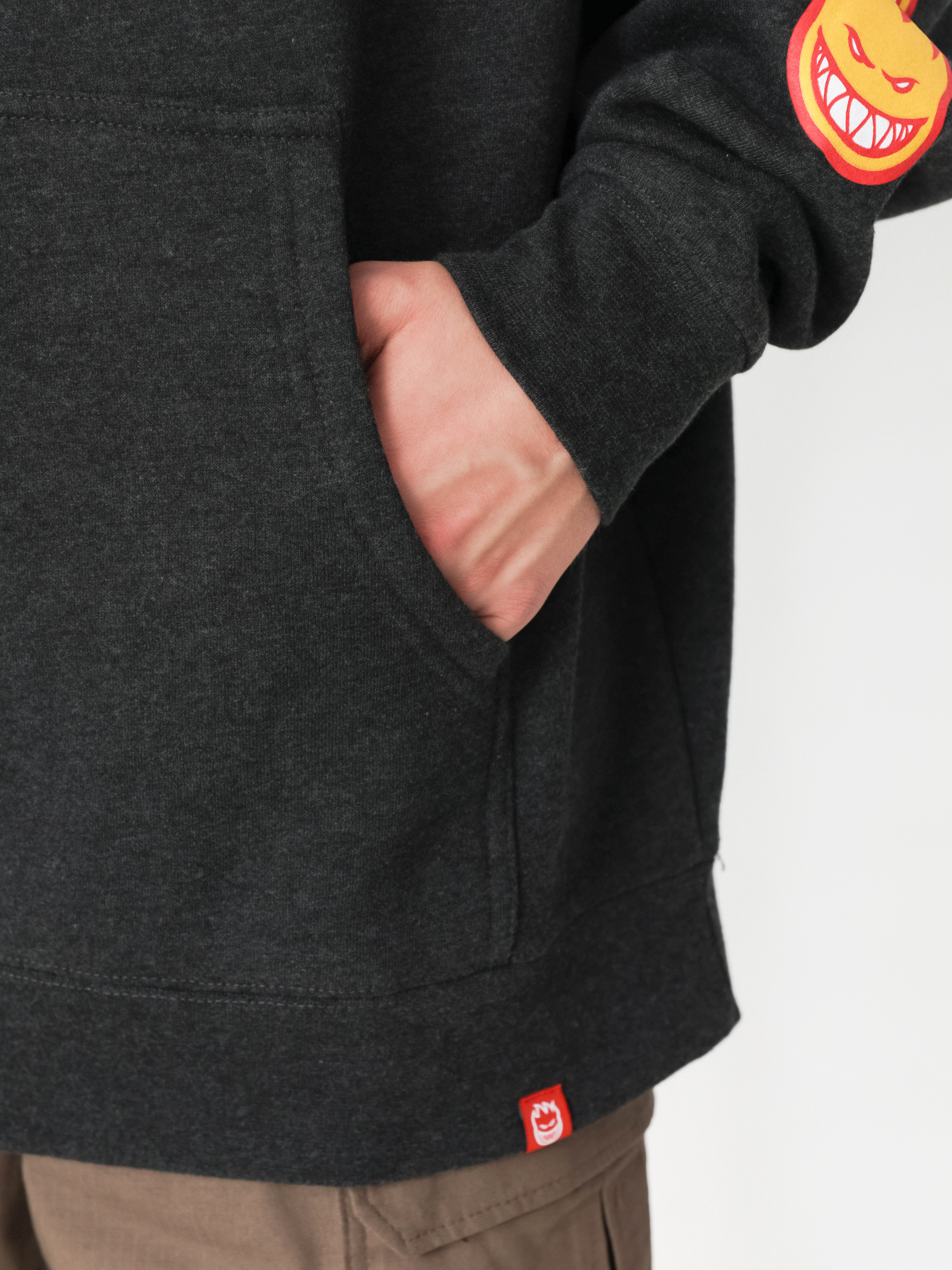 Bluza z kapturem Spitfire Ol E Big Head HD (charcoal)