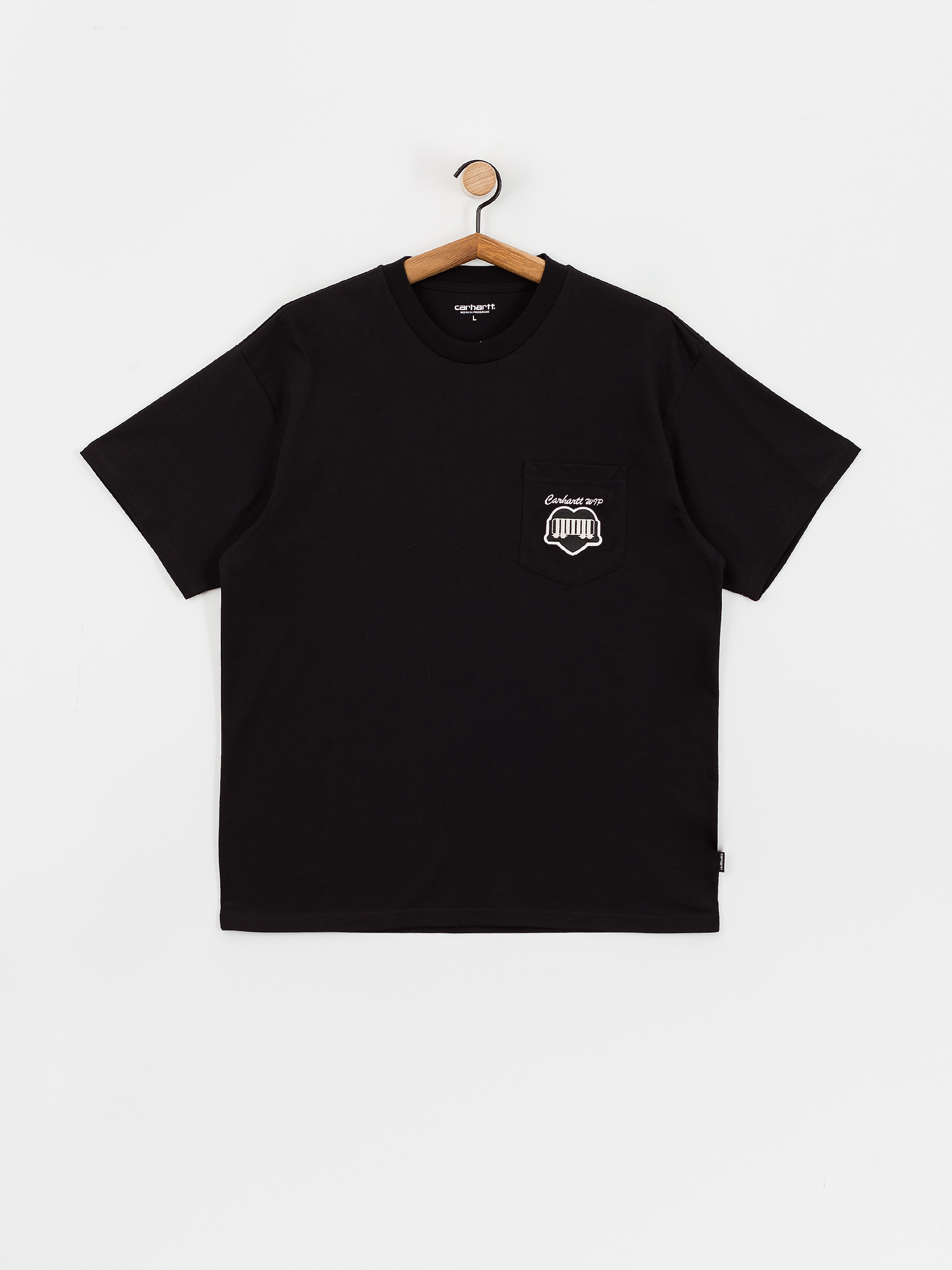 T-shirt Carhartt WIP Heart Train Pocket (black)