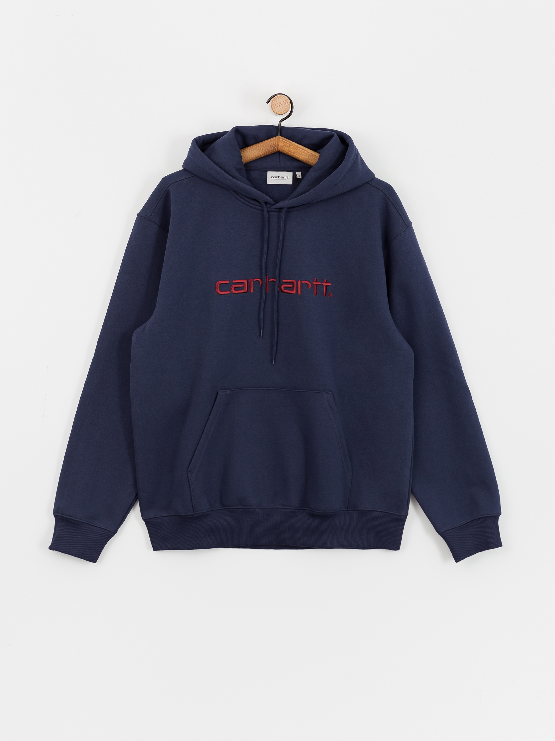 Bluza z kapturem Carhartt WIP Carhartt HD (air force blue/malbec)