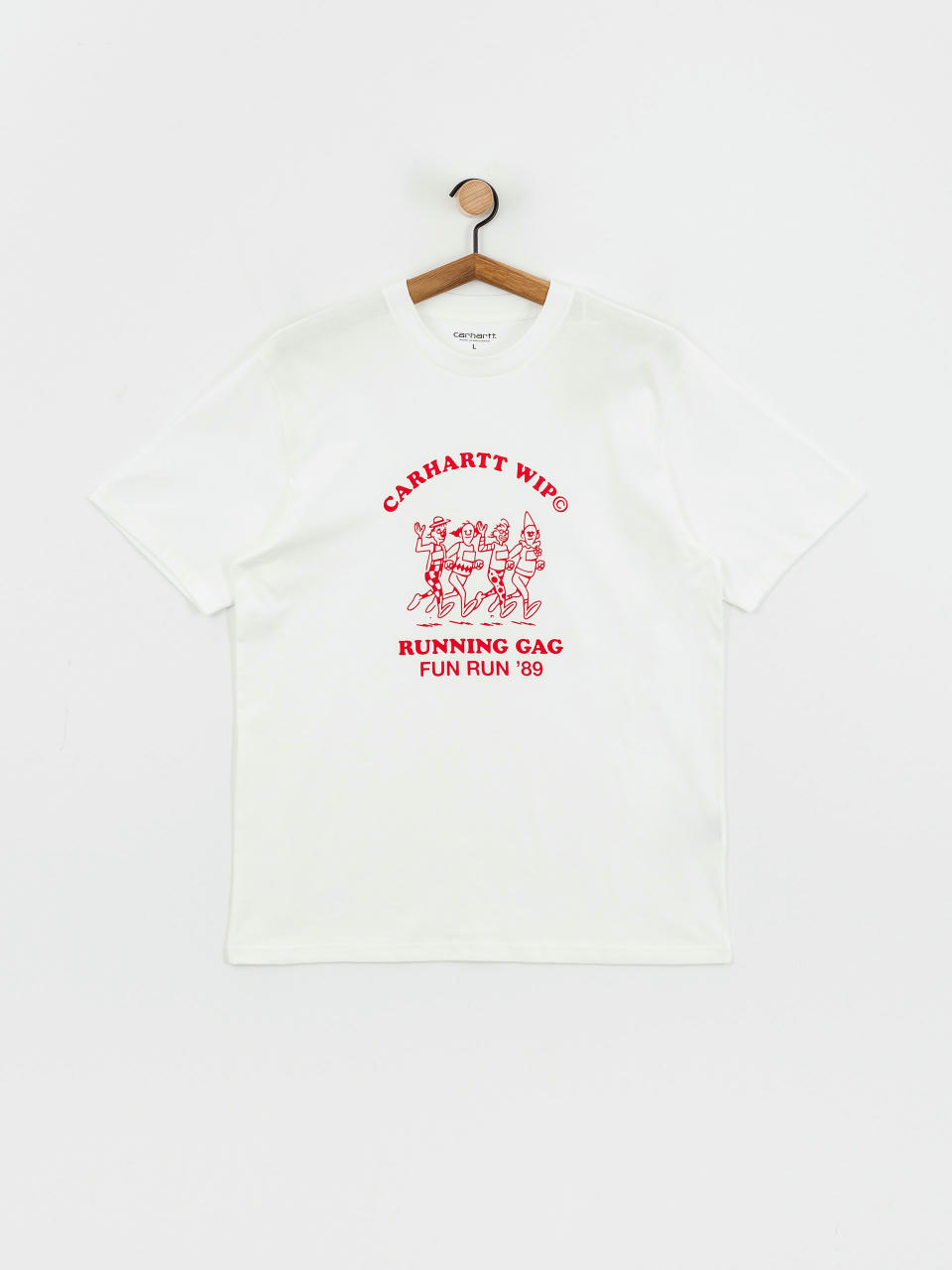 T-shirt Carhartt WIP Fun Run (white/red)